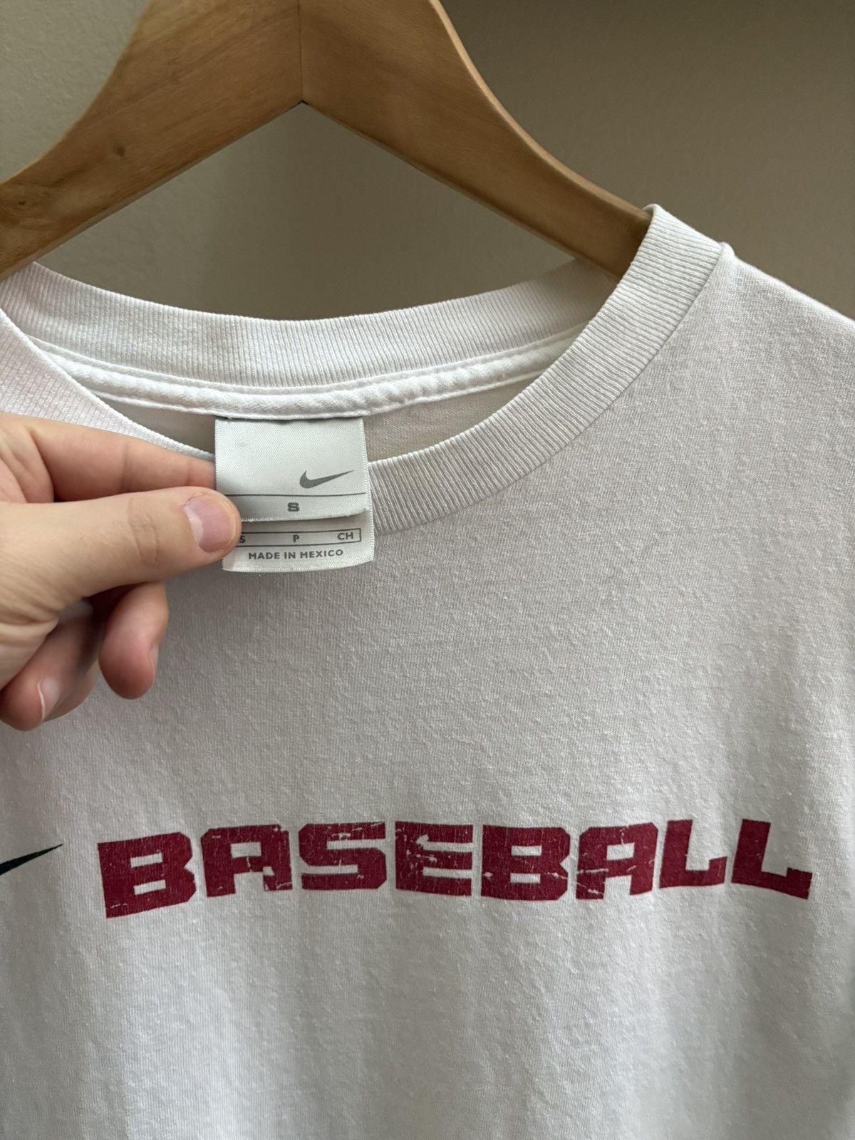 Nike Nike Baseball VTG Y2K white silver tag t-shirt S Size US S / EU 44-46 / 1 - 2 Thumbnail