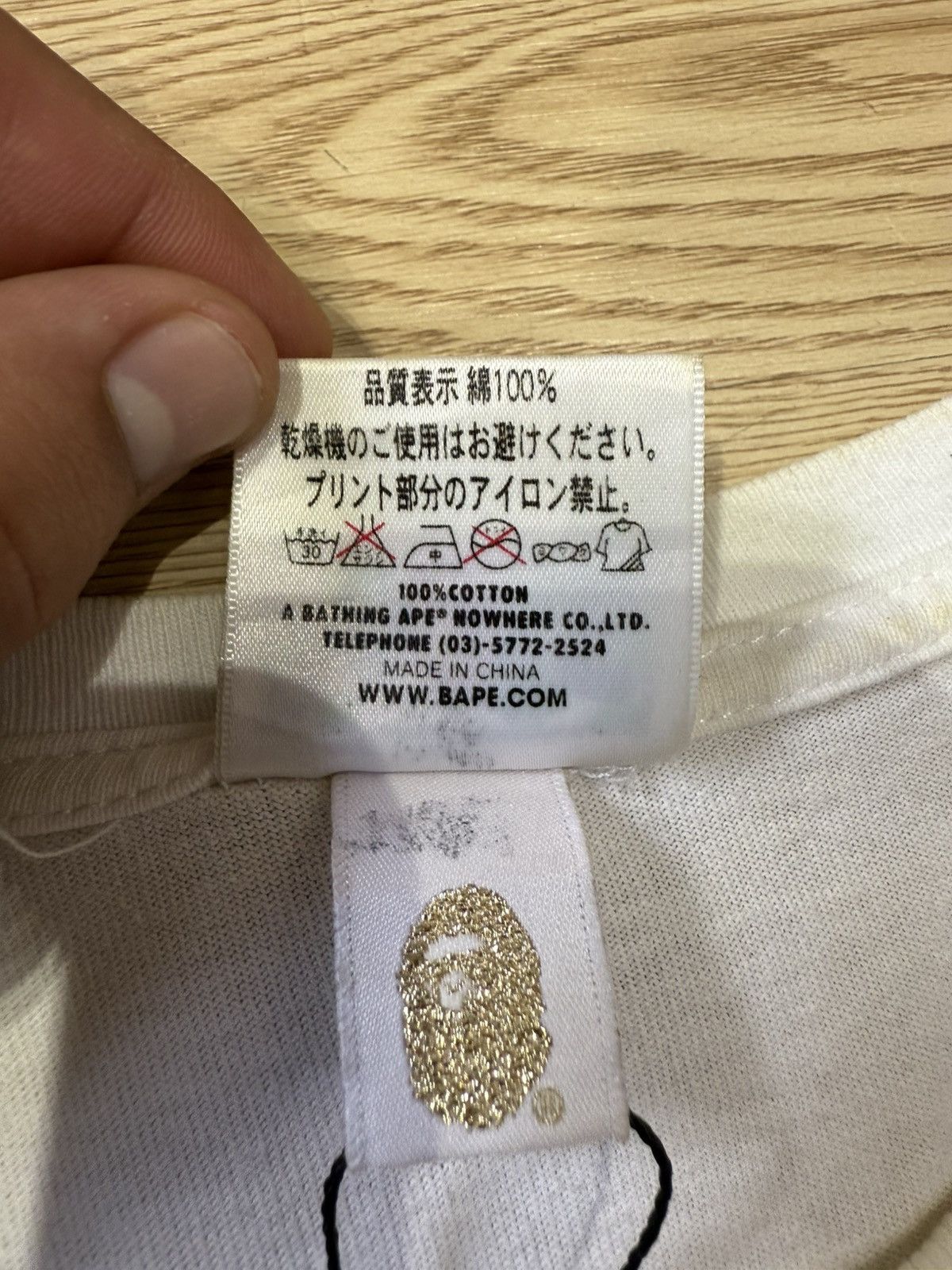 Bape BAPE A BATHING APE TSHIRT Size US L / EU 52-54 / 3 - 8 Thumbnail