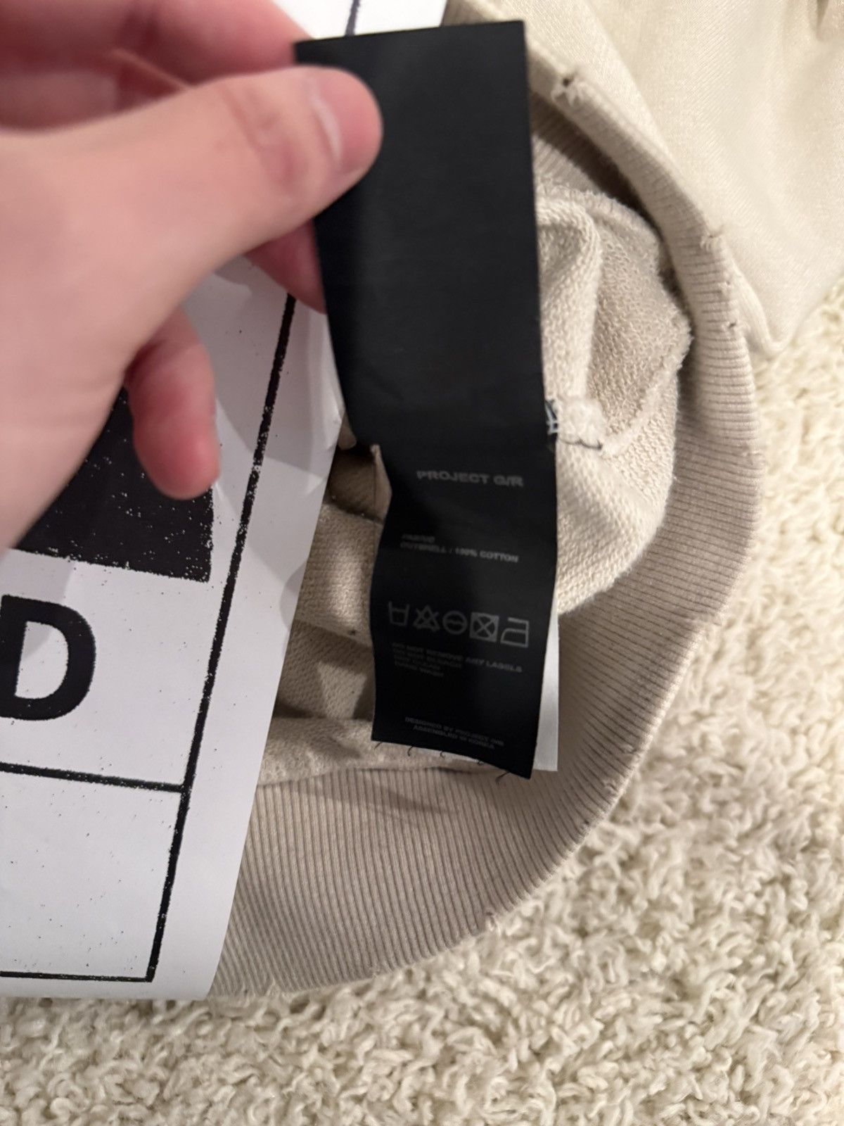 PROJECT G/R Project GR Corso Como Dirty Hoodie Zip Up Size US S / EU 44-46 / 1 - 14 Thumbnail