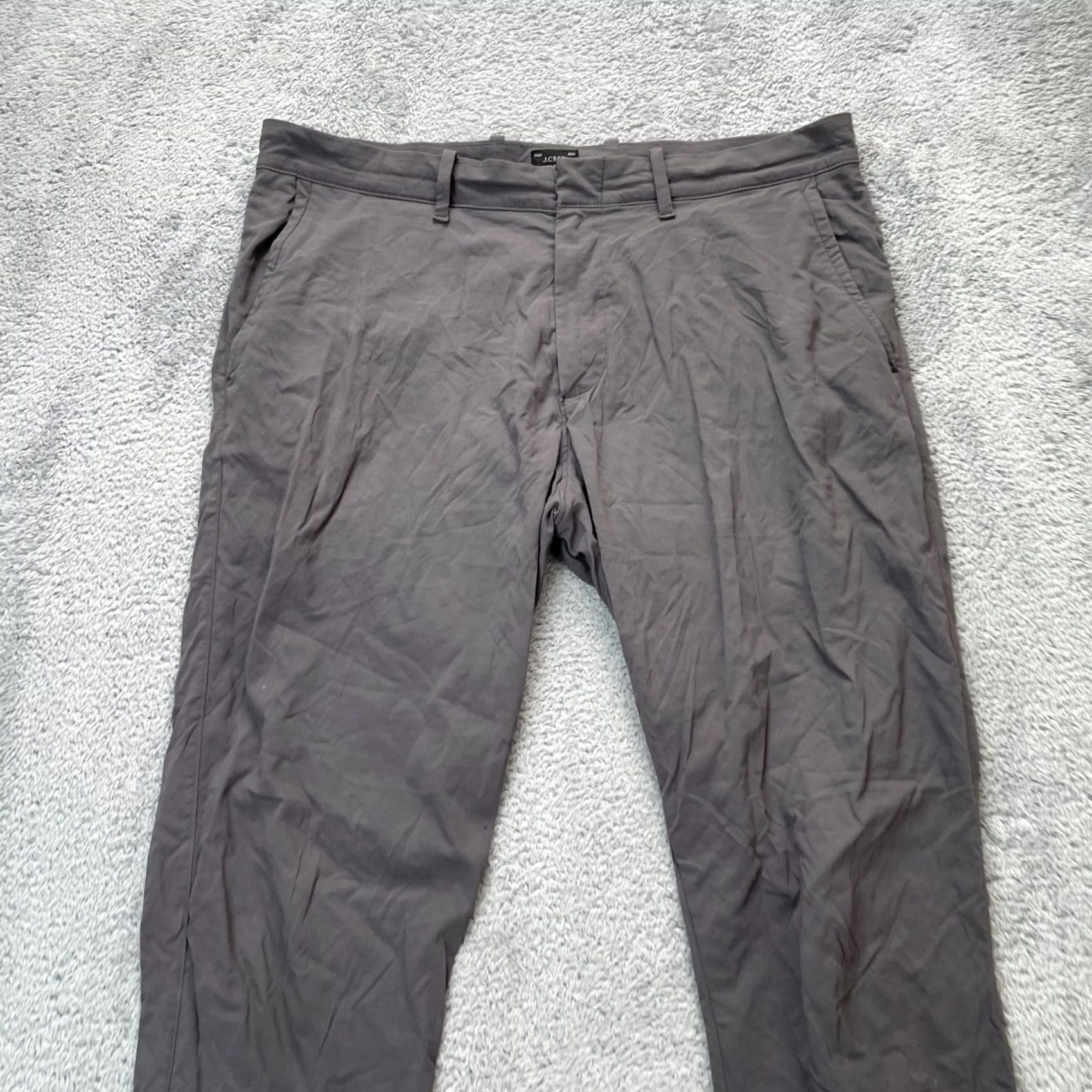 J.Crew J. Crew Pants Mens 36x32 Gray Slim Tapered Leg Nylon Spandex 484 Tech Dress Slim Fit Casual Pants Size US 36 / EU 52 - 5 Thumbnail