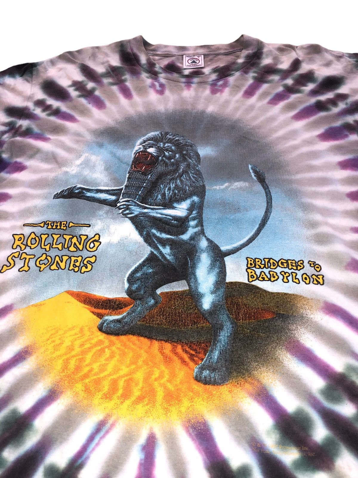 Band Tees 🔥Vtg THE ROLLING STONES 'Bridges To Babylon' 97/98 T-Shirt Size US L / EU 52-54 / 3 - 5 Thumbnail