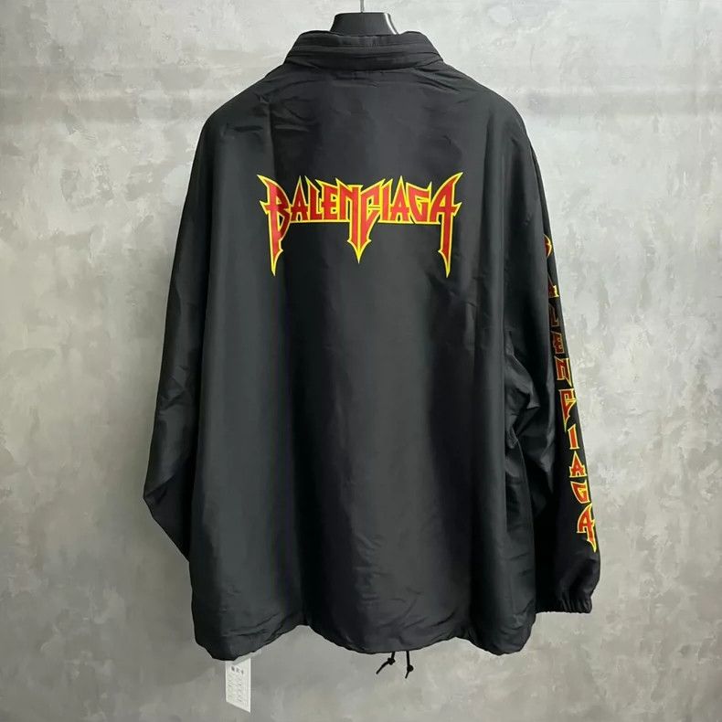 Balenciaga Balenciaga Black Rock Band Lightning Letter Logo Printed H Size US S / EU 44-46 / 1 - 2 Thumbnail
