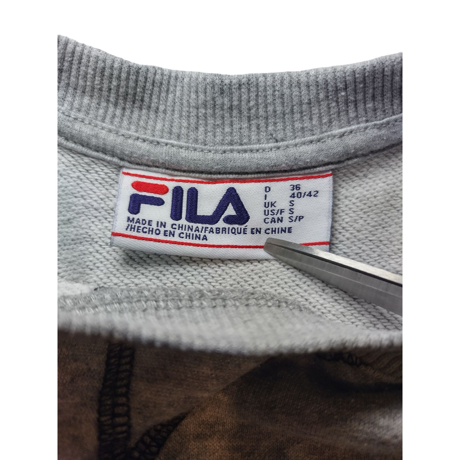 Fila Fila Womens Sweatshirt Long Sleeve Crewneck Pullover Gray Sm Size S / US 4 / IT 40 - 7 Thumbnail