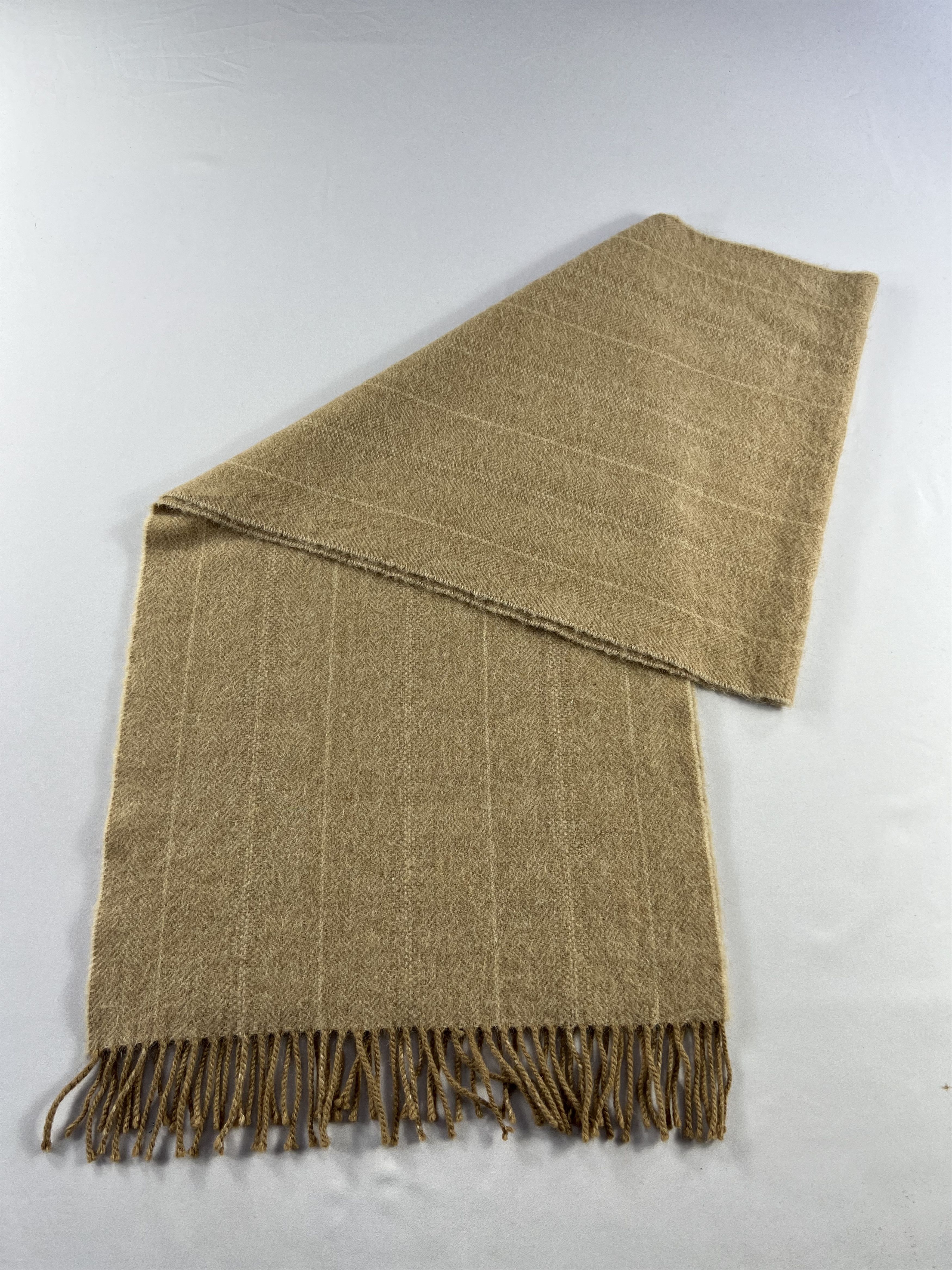 Vintage Glen Prince Camel Hair Scarf / Muffler / Neckwear P954 Size ONE SIZE - 5 Thumbnail