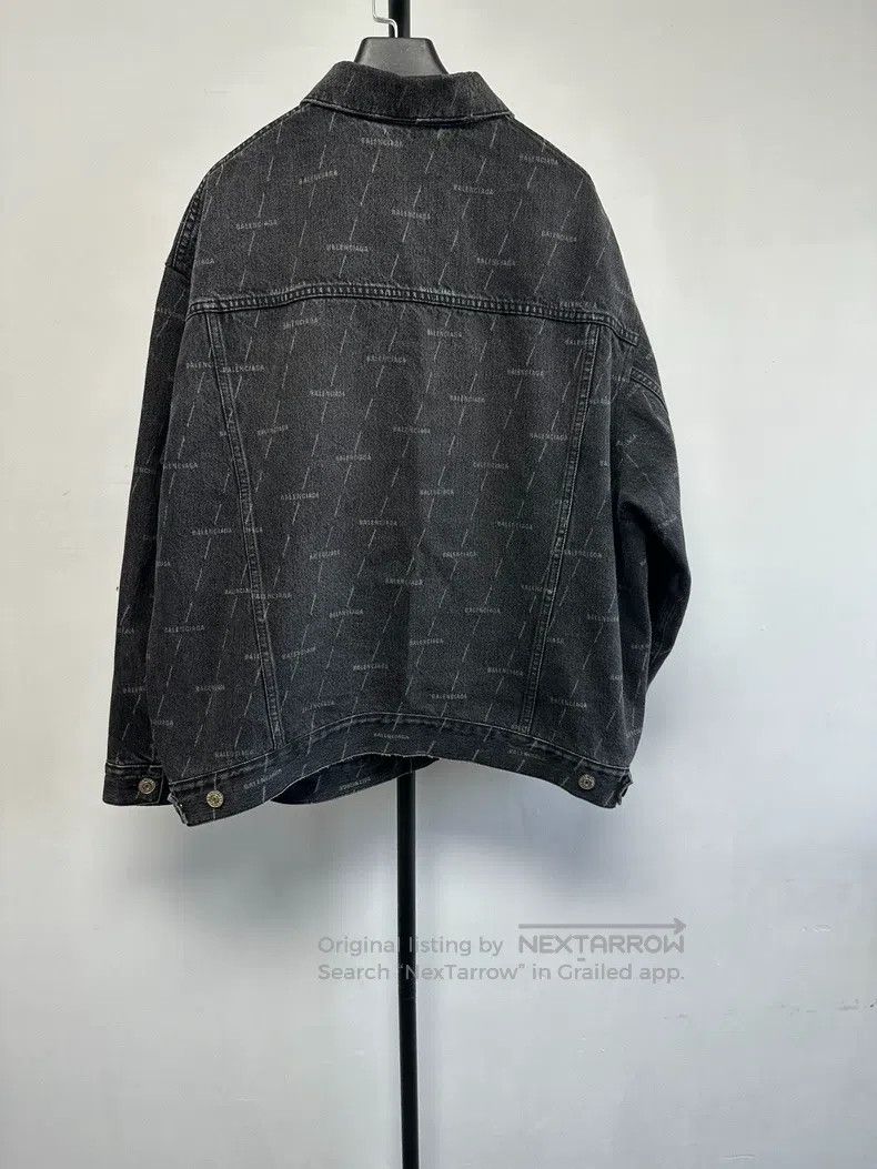 Balenciaga Balenciaga Logo print denim jacket Size US XS / EU 42 / 0 - 2 Thumbnail