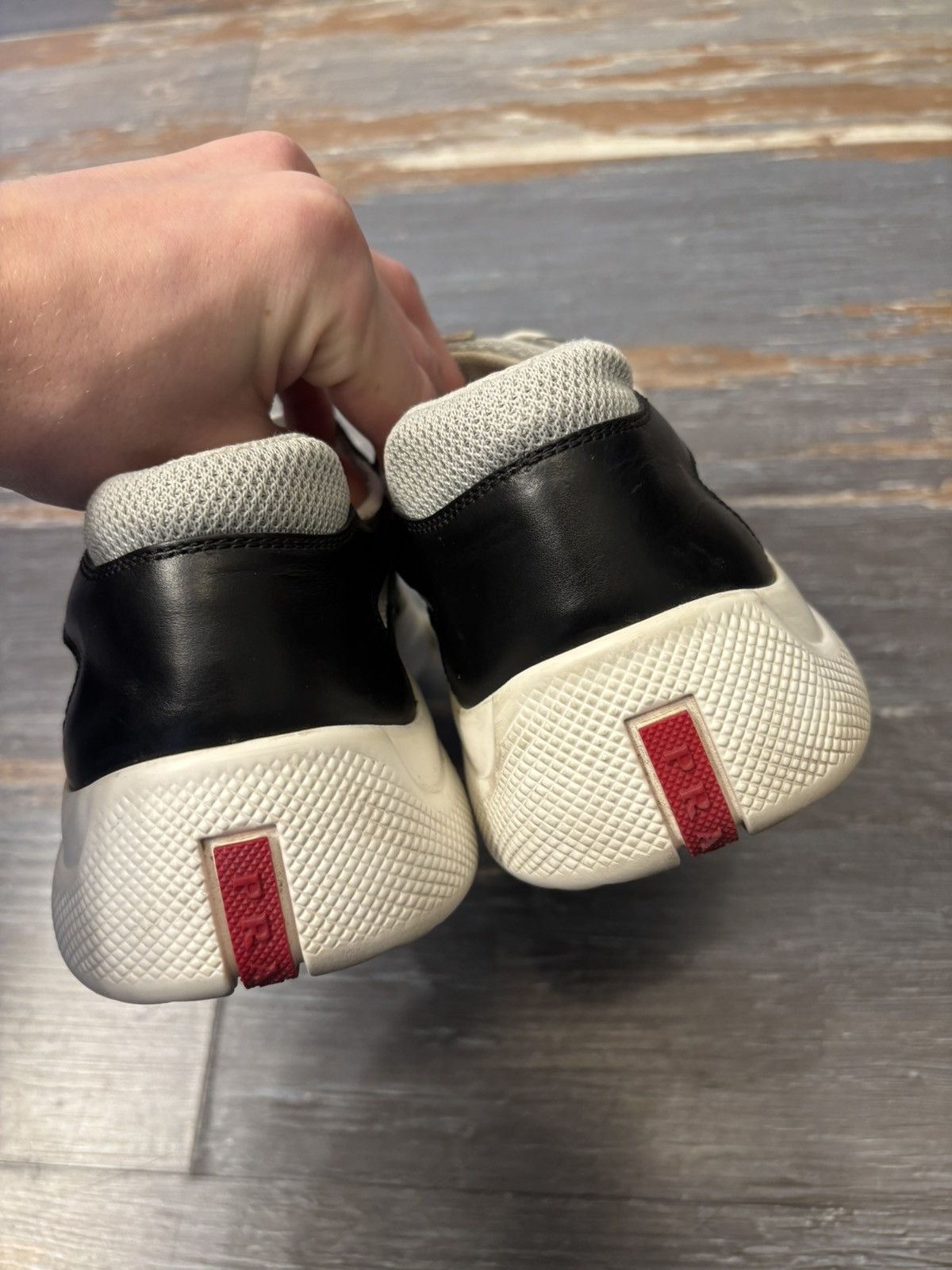 Prada Prada Americas Cup Black Leather size 10 Size US 10 / EU 43 - 7 Thumbnail