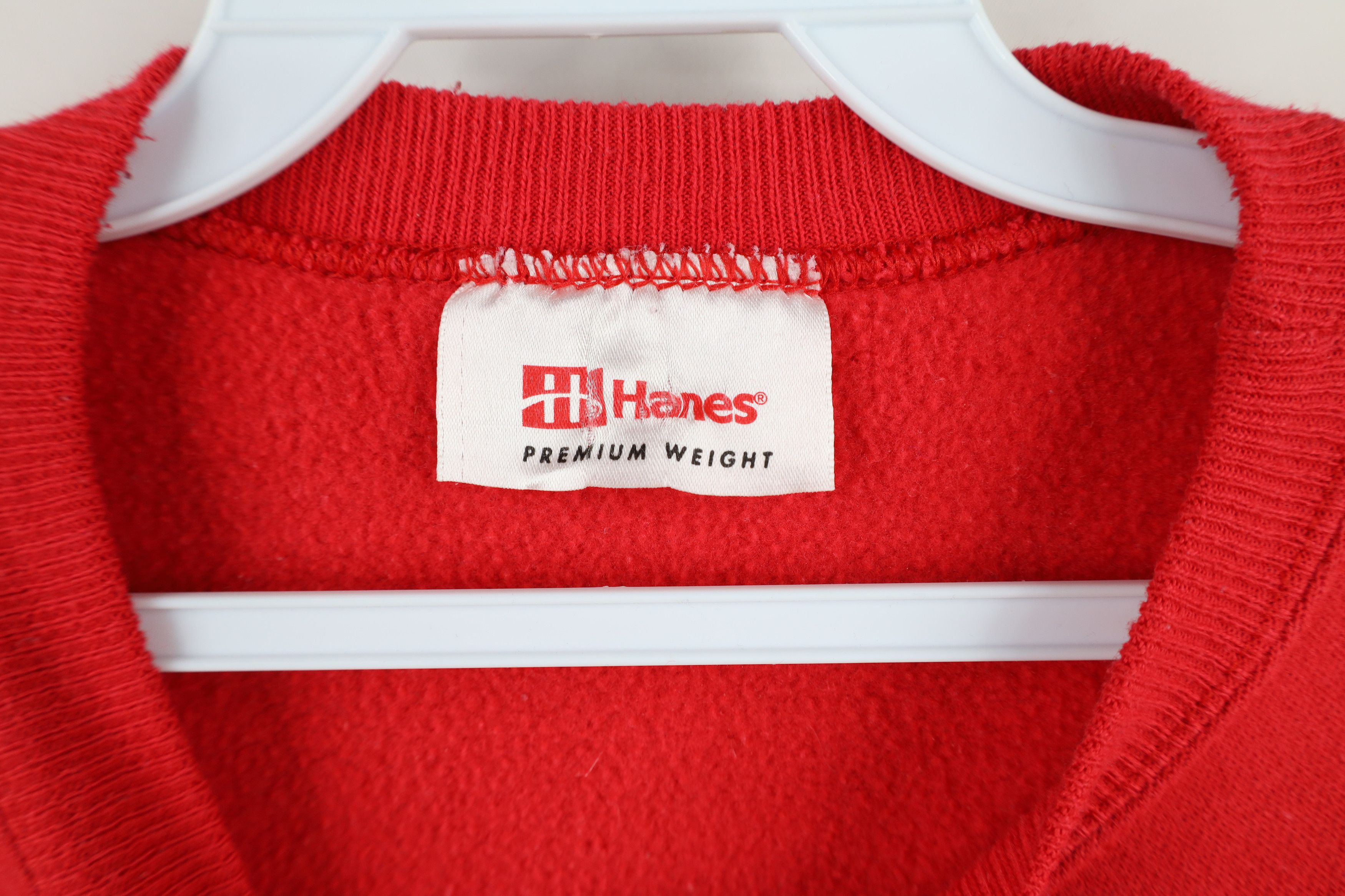 Vintage Vintage 90s Christmas Give Your Heart Santa Sweatshirt Red Size XXL / US 16-18 / IT 52-54 - 7 Thumbnail
