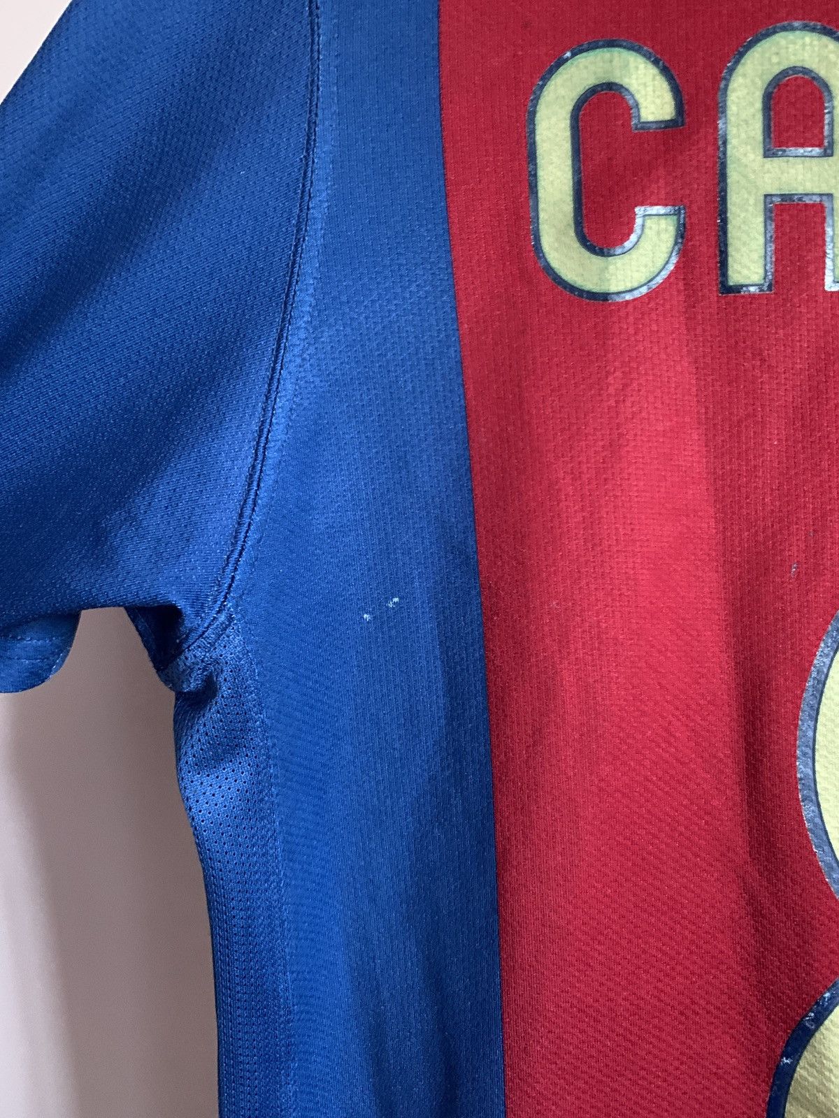 Nike Barcelona 2008 Home Football Shirt Vintage Nike Soccer Sz S Size US S / EU 44-46 / 1 - 13 Thumbnail