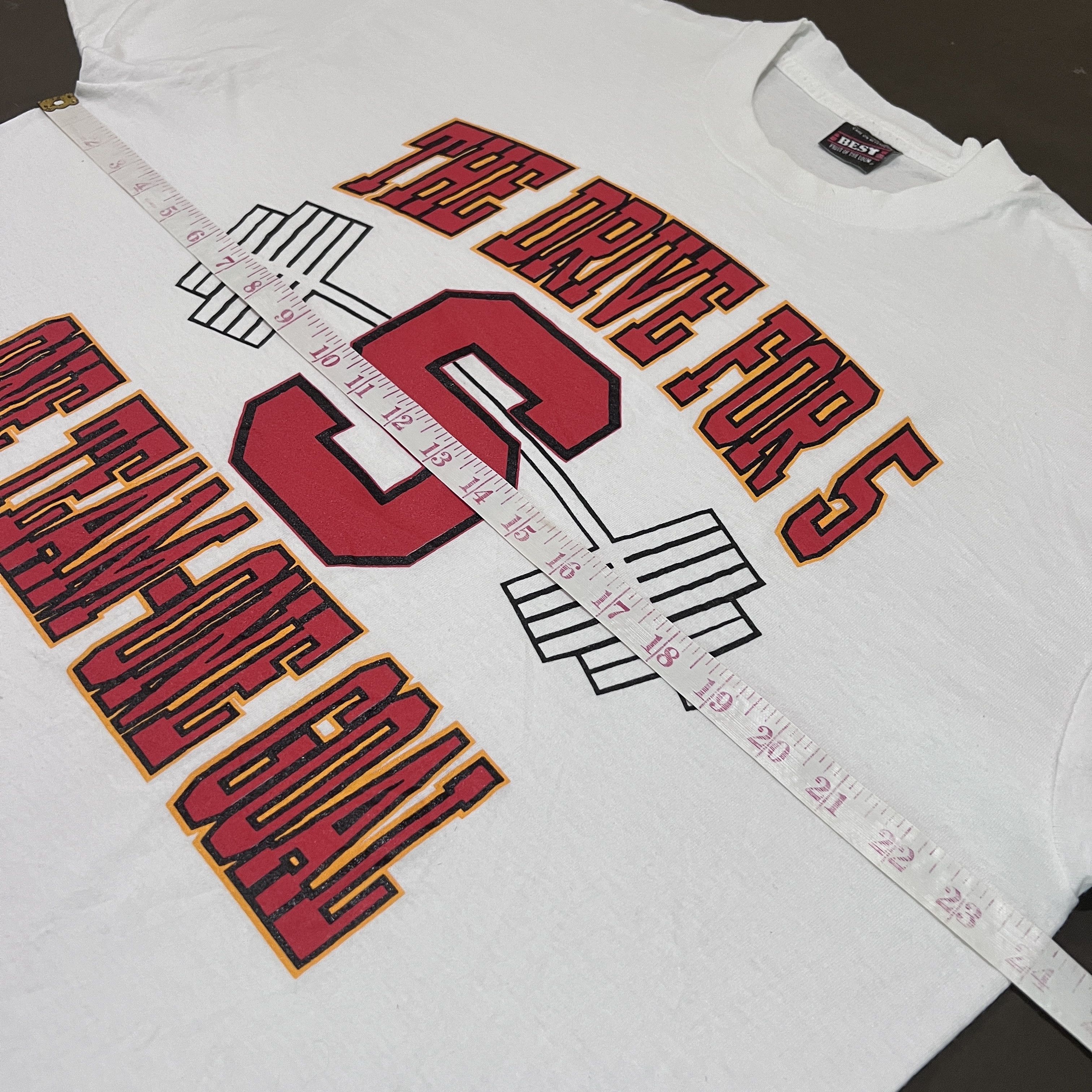 Rap Tees × Vintage Vintage 90s the drive for 5 one team one goal quotes Tee XL Size US XL / EU 56 / 4 - 5 Thumbnail