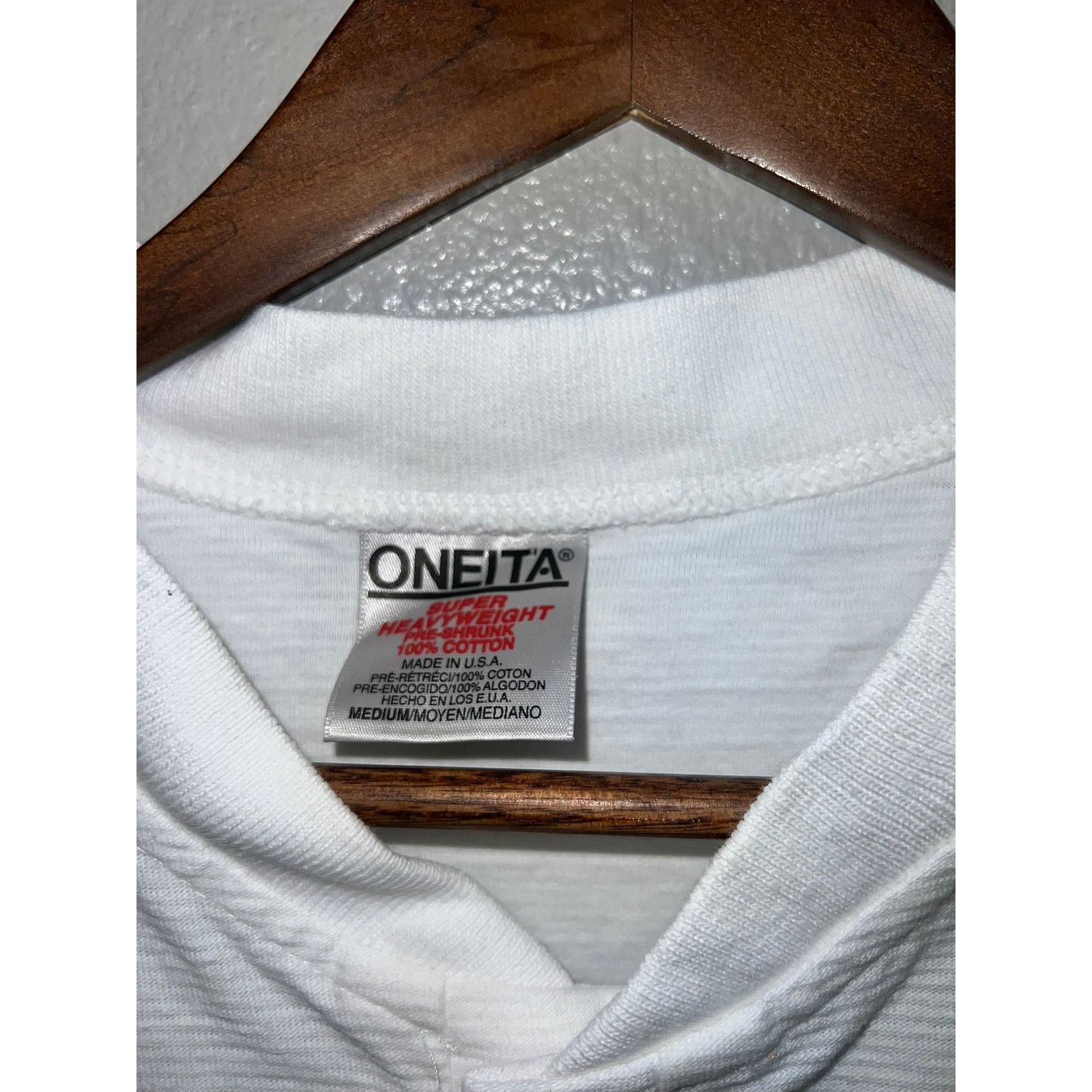 Vintage 90s Vintage Reno Nevada Wolf 1/4 Button White Shirt 1990s M Size US M / EU 48-50 / 2 - 7 Thumbnail