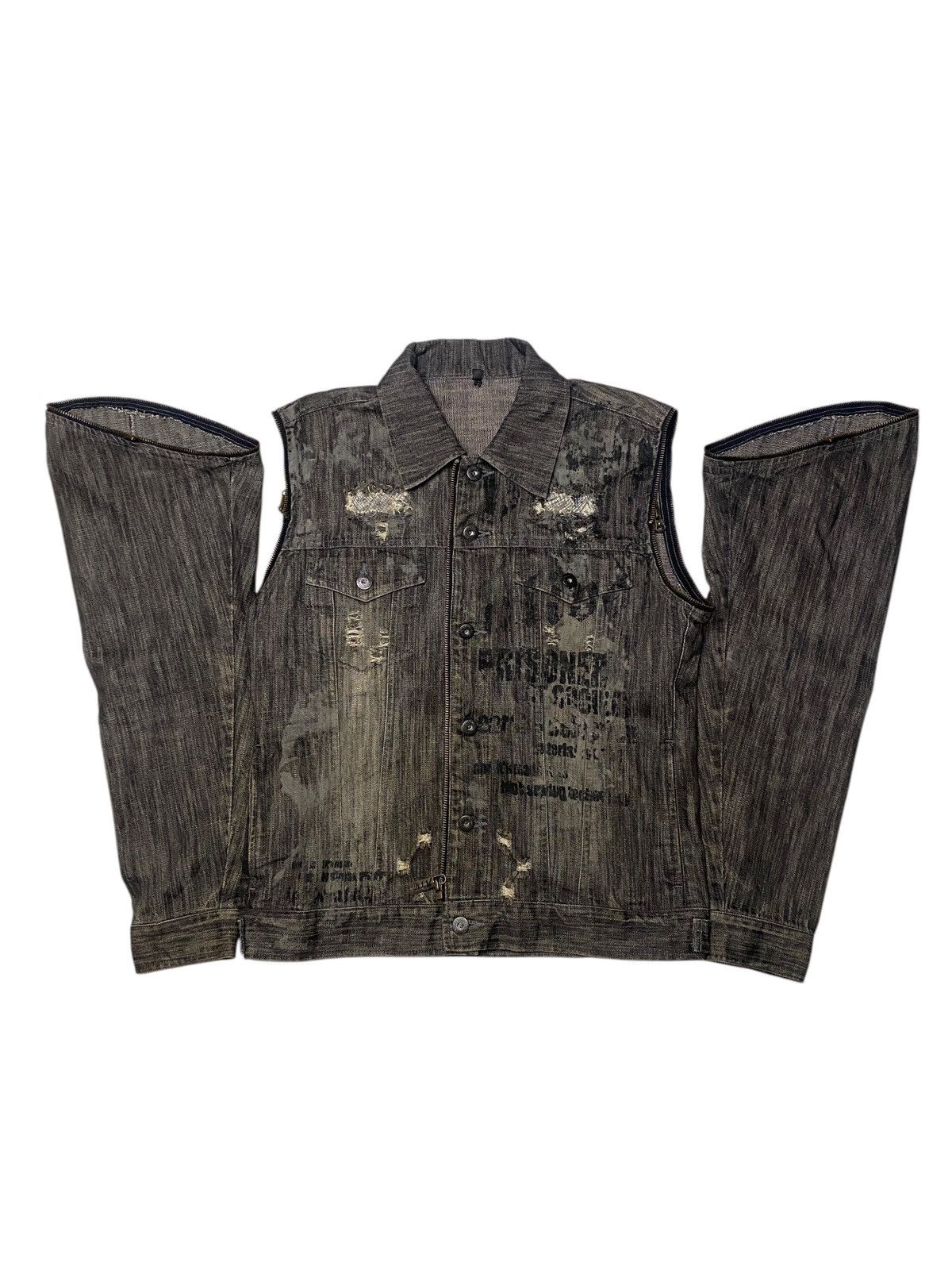 If Six Was Nine 2000's In The Attic Punk Poem Two Form Zip Jacket Size US M / EU 48-50 / 2 - 1 Thumbnail