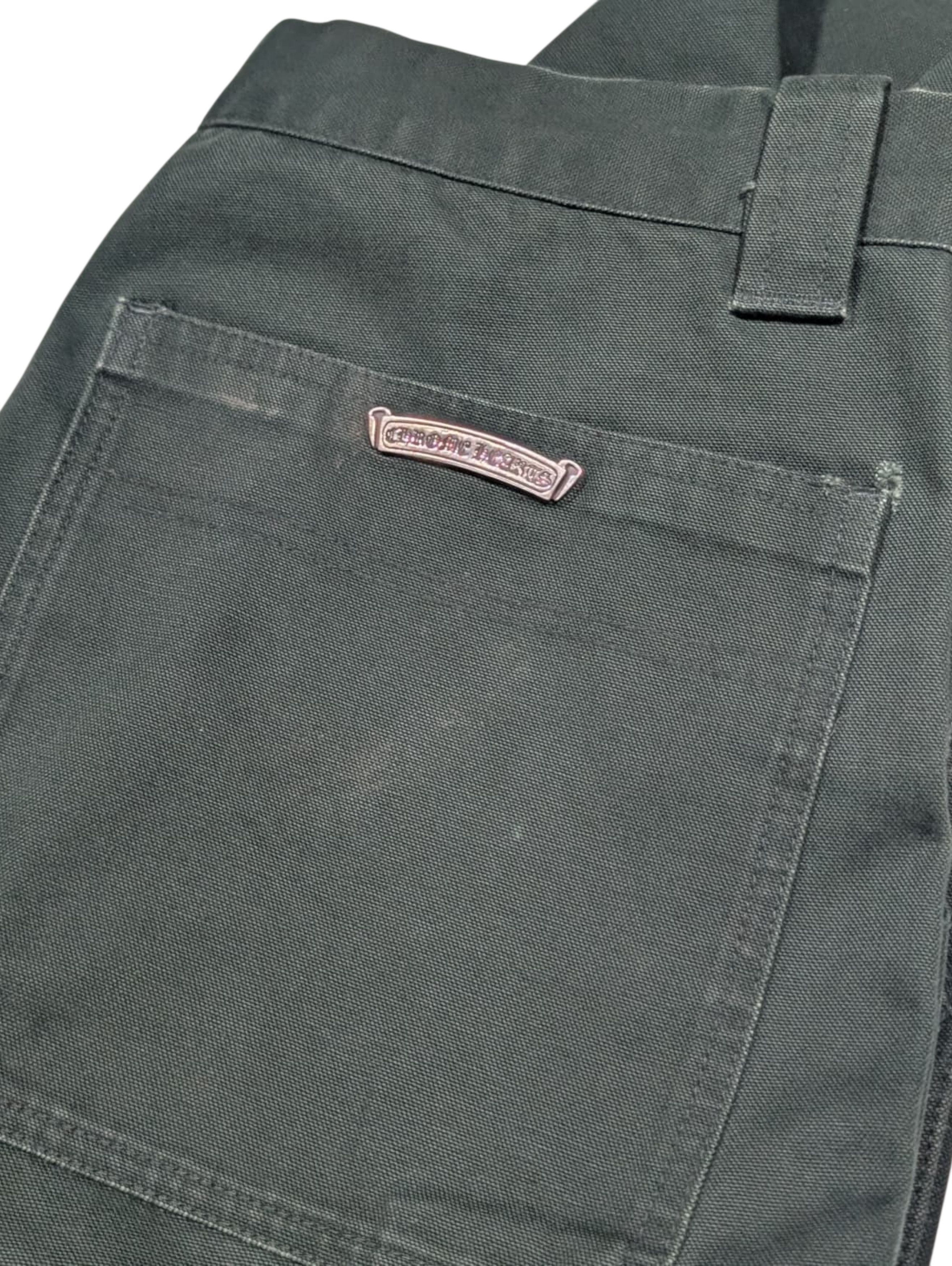 Chrome Hearts CH Japan Exclusive Green Double Knee Carpenter Pants Size US 34 / EU 50 - 3 Thumbnail