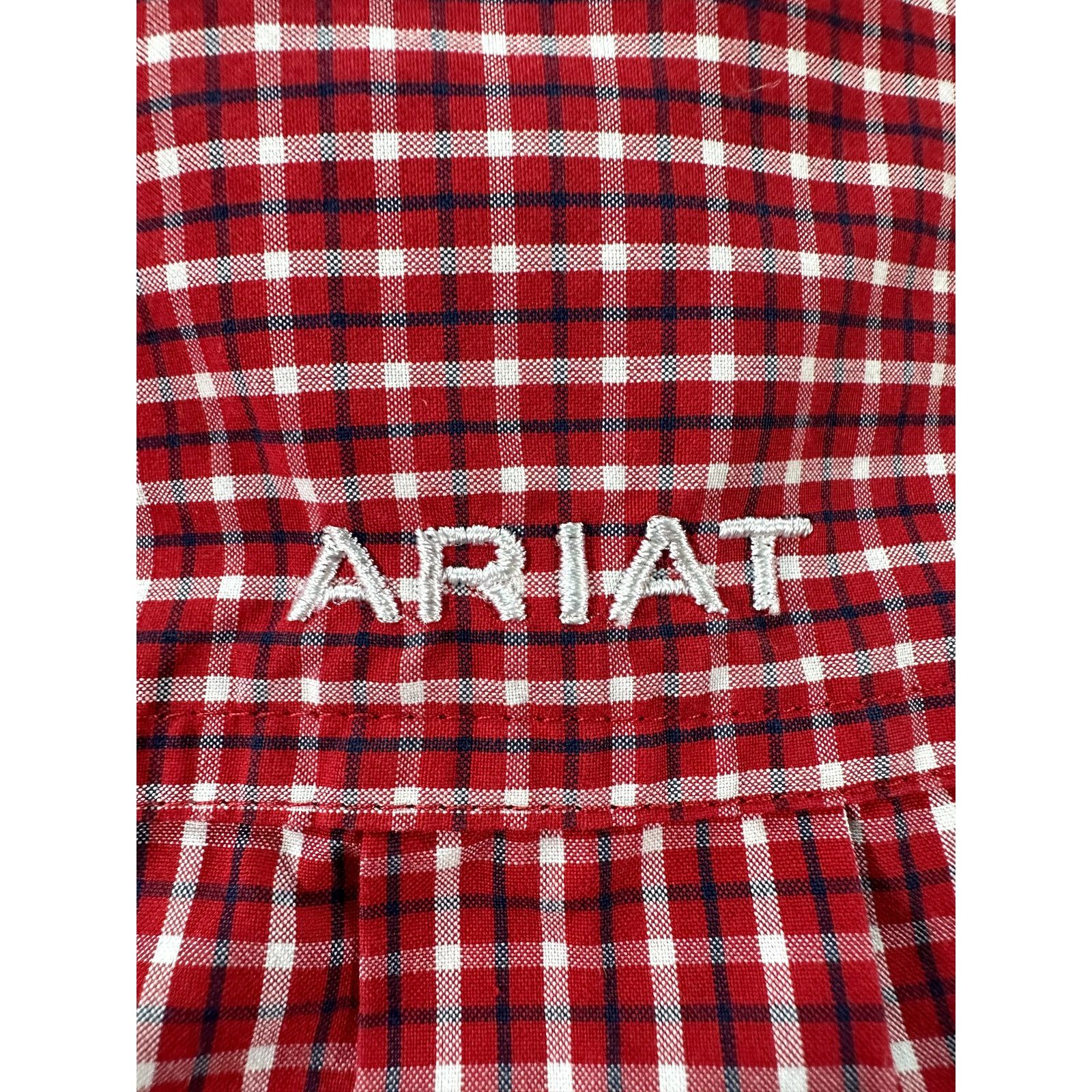 Ariat Ariat Red Black White Pro Series Button Down Shirt Sm Rodeo Size US S / EU 44-46 / 1 - 8 Thumbnail