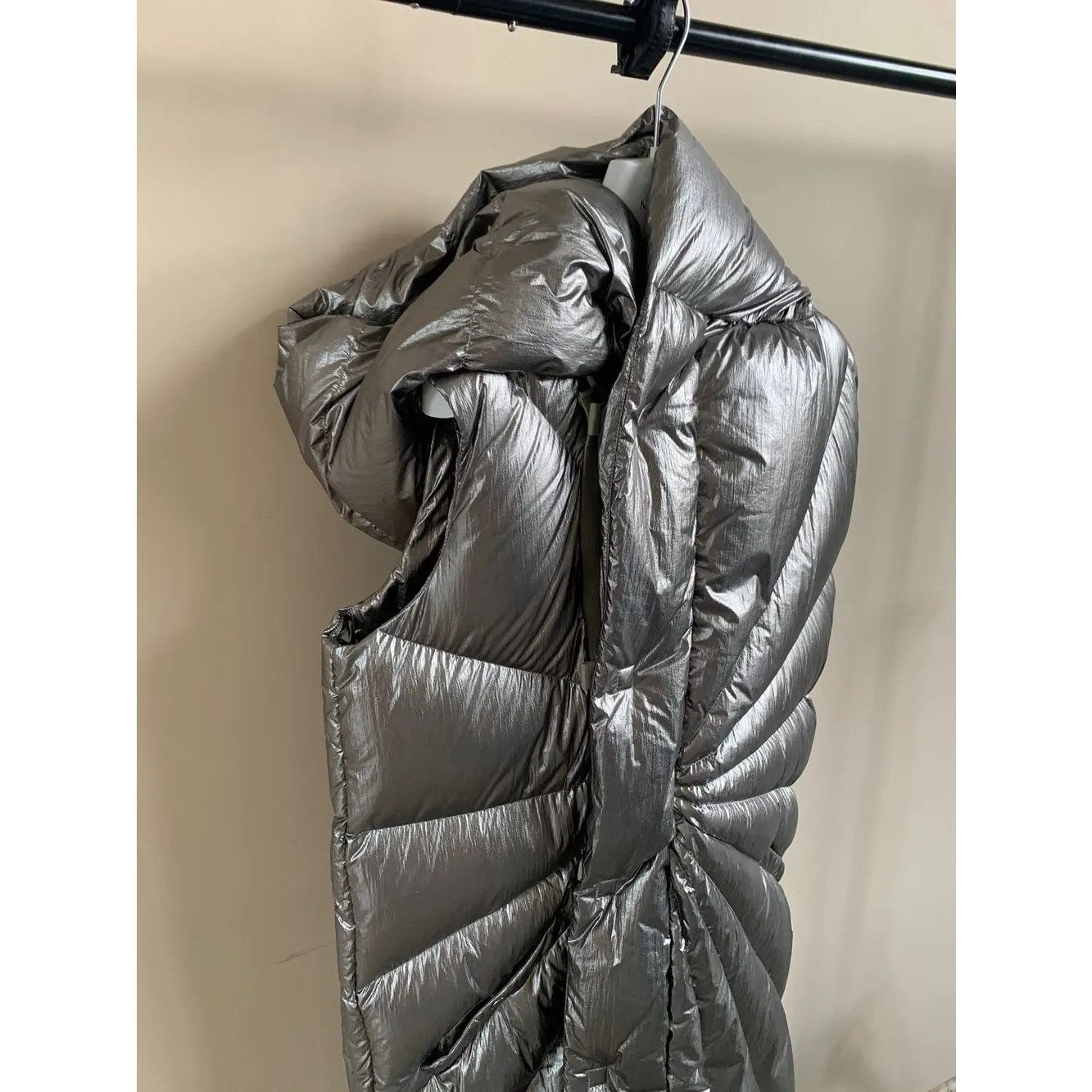 Moncler × Rick Owens o1rshd1 FW20 Porterville Goose Down Parka in Silver Size US XS / EU 42 / 0 - 7 Thumbnail