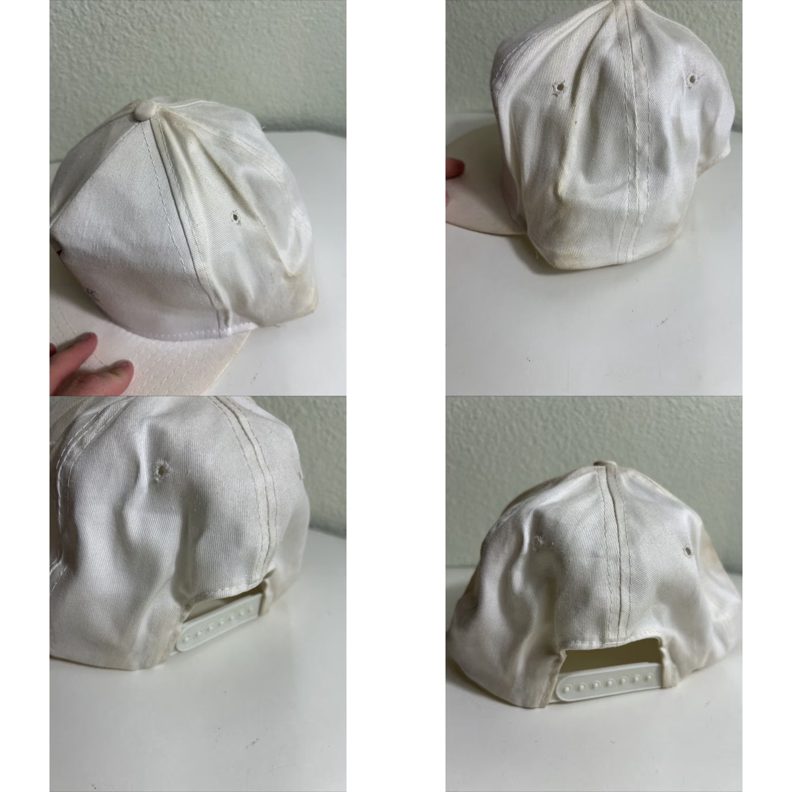 Vintage VINTAGE California Lottery SnapBack Hat White “topper When You Play Lotto” Sportcap Men Adjustable White Hat Mens Size ONE SIZE - 8 Thumbnail