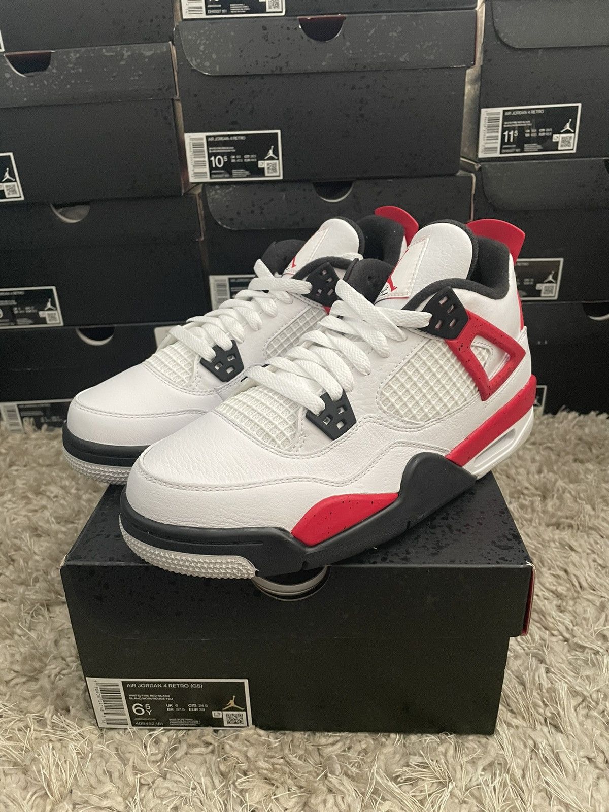 Jordan Brand Jordan 4 Red Cement Size US 6.5 / EU 39-40 - 1 Thumbnail