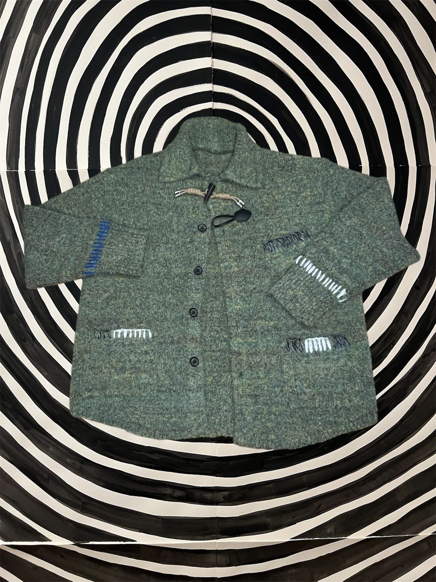 Ader Error FW21 Distressed Knit Cardigan Size US XL / EU 56 / 4 - 1 Thumbnail