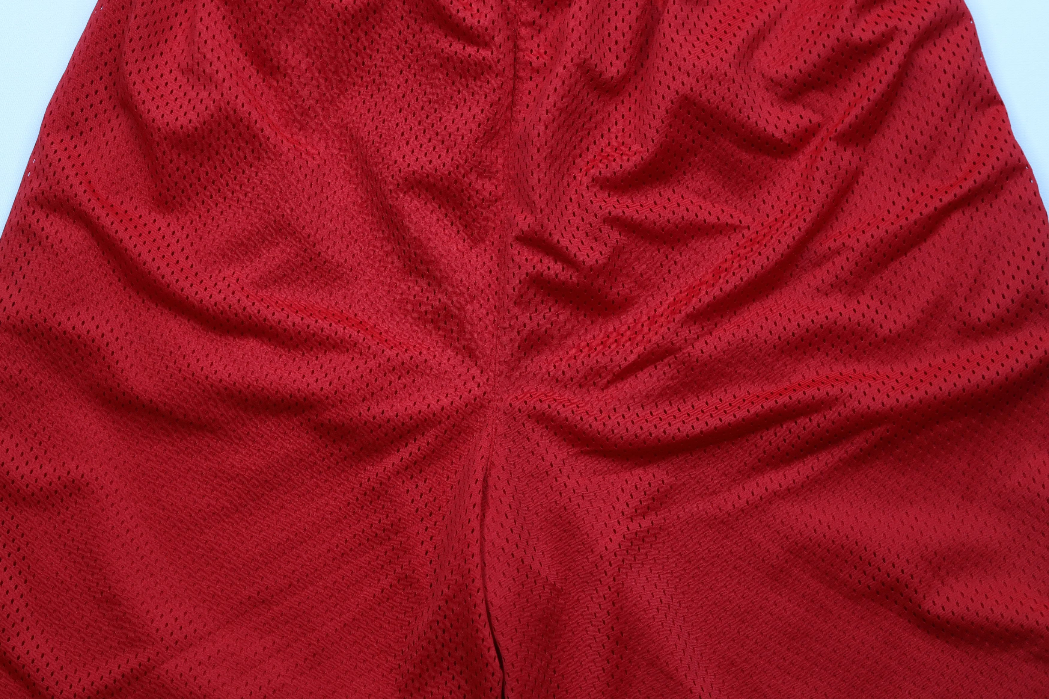 Vintage Vintage 90s University of Wisconsin Above Knee Mesh Shorts Size US 32 / EU 48 - 10 Thumbnail