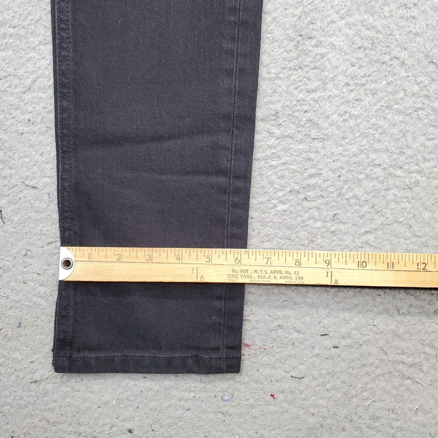 Zara Zara Womens Jeans 4 Black Denim Stretch Straight Leg 31" Inseam Dark Wash 5-Pocket Regular Size 4 Womens Size: 4 Black Jeans Size 27" / US 4 / IT 40 - 5 Thumbnail