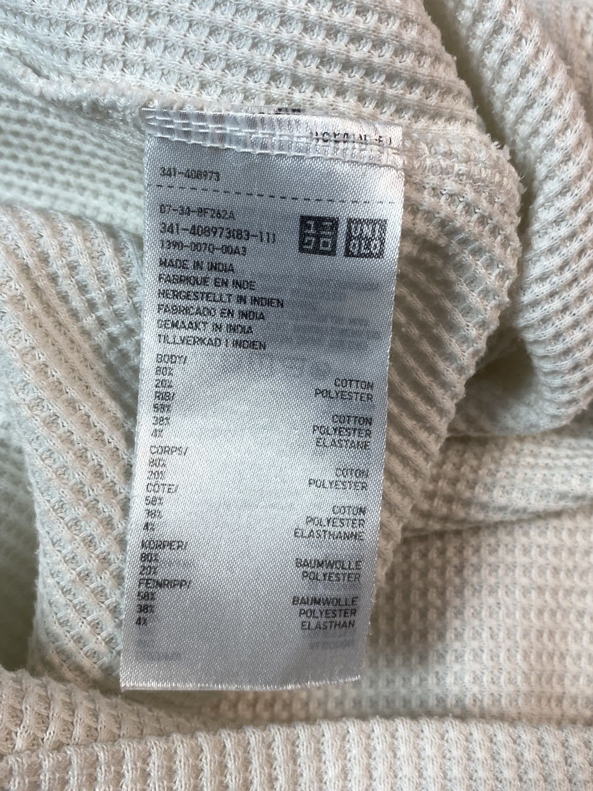 Uniqlo Uniqlo Waffle Crewneck Longsleeve T-Shirt Size US L / EU 52-54 / 3 - 4 Thumbnail