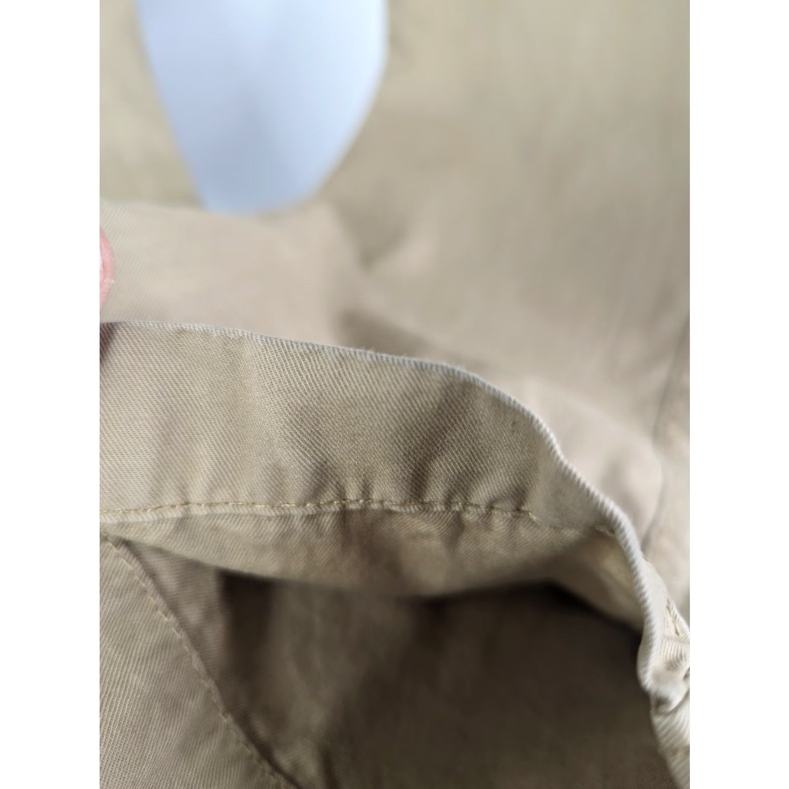 American Eagle Outfitters American Eagle Outfitters Pants Mens 32 Chino Straight Khaki Beige Cotton Flat Front 30 In Distressed Size US 32 / EU 48 - 4 Thumbnail