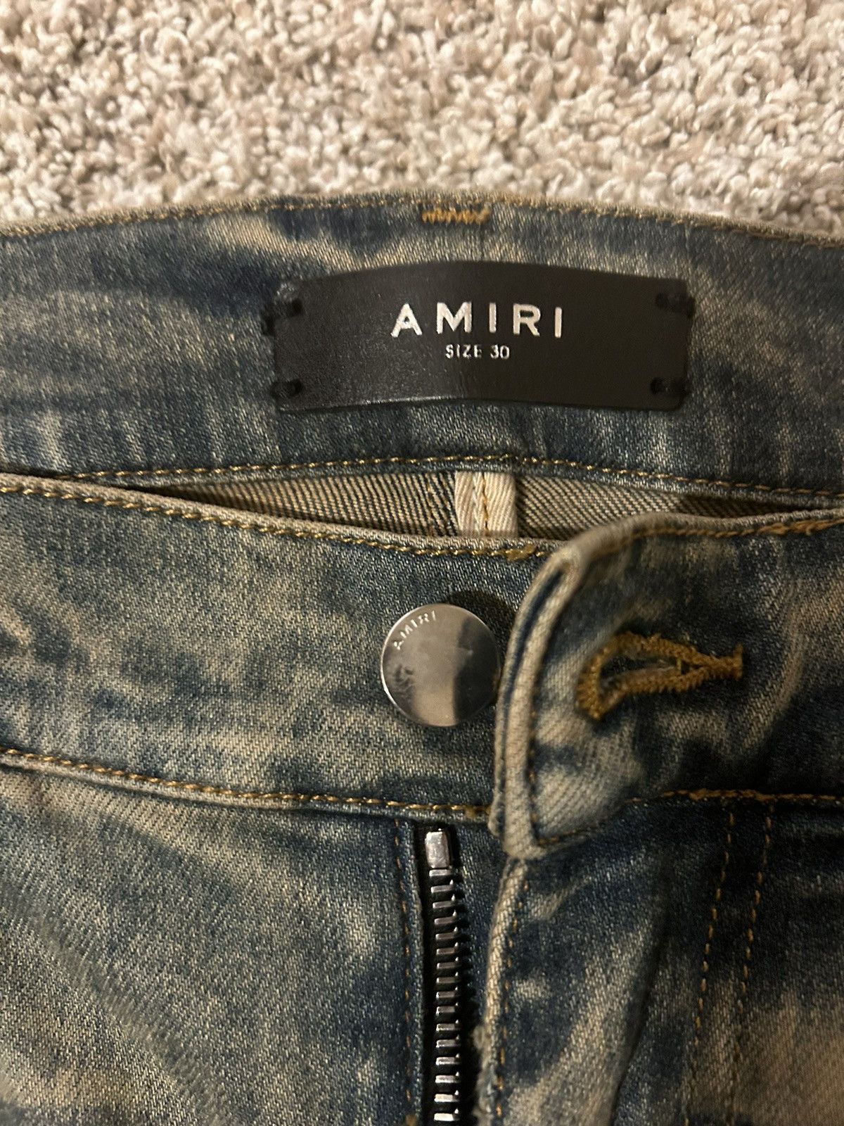 Amiri Sand Washed Blue Denim Size US 30 / EU 46 - 7 Thumbnail