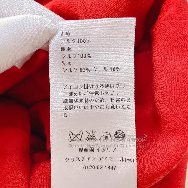 Dior Dior Red v-neck dress Size XS / US 0-2 / IT 36-38 - 9 Thumbnail