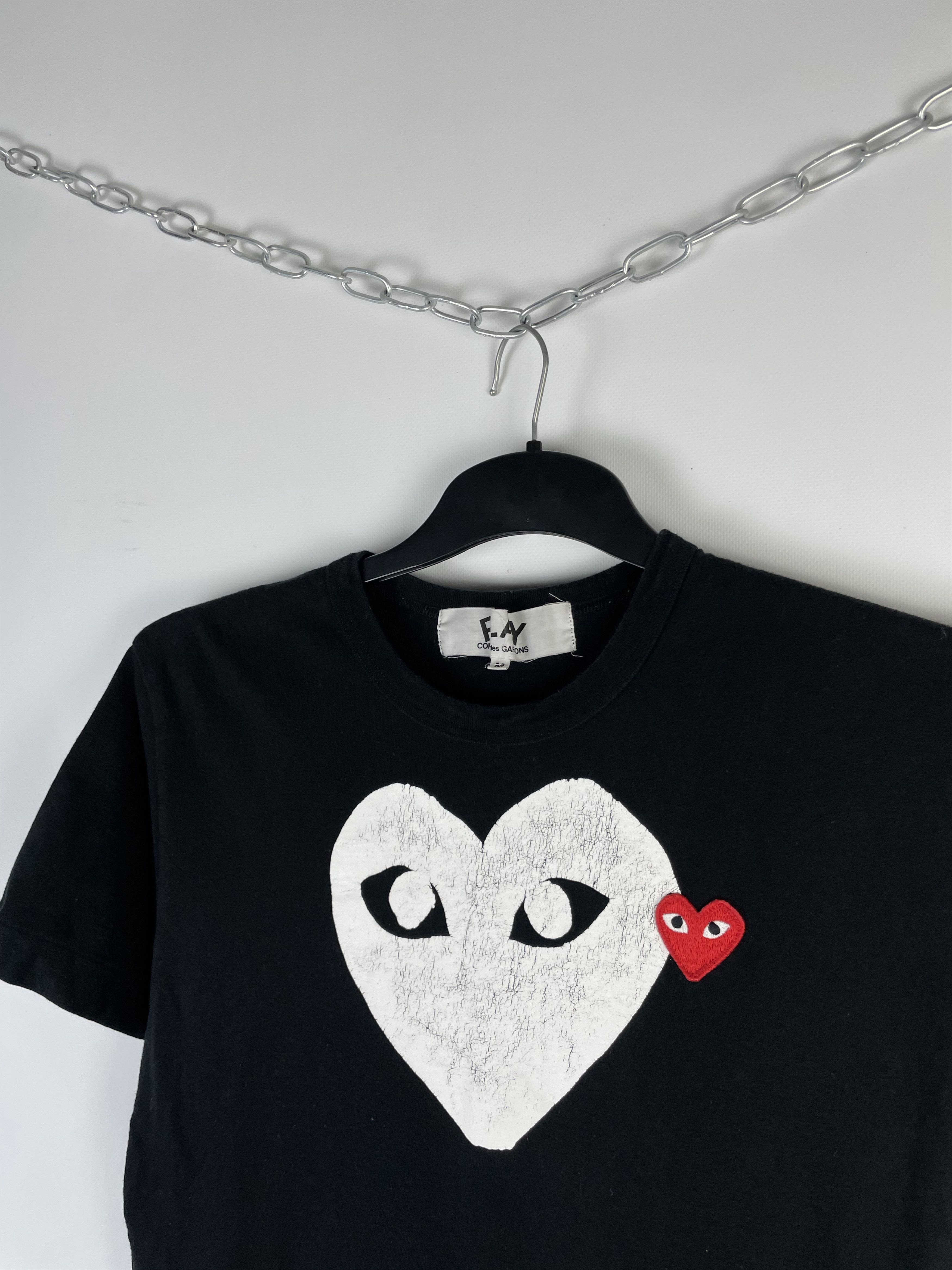 Comme des Garcons Play Comme des Garçons tee logo hearts Size M / US 6-8 / IT 42-44 - 4 Thumbnail