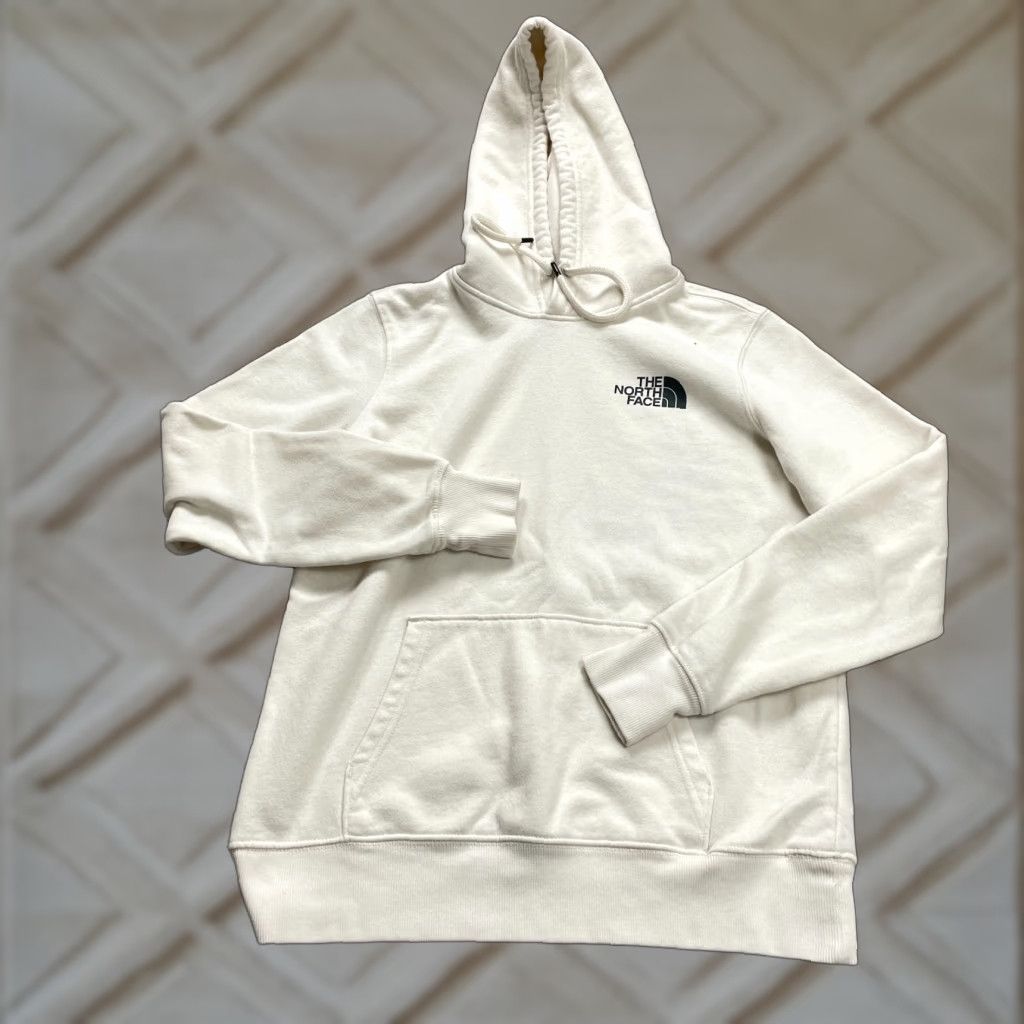 The North Face The North Face Graphic Hoodie Womens XS White Fleece Cotton Pullover Sweatshirt Size XS / US 0-2 / IT 36-38 - 1 Thumbnail