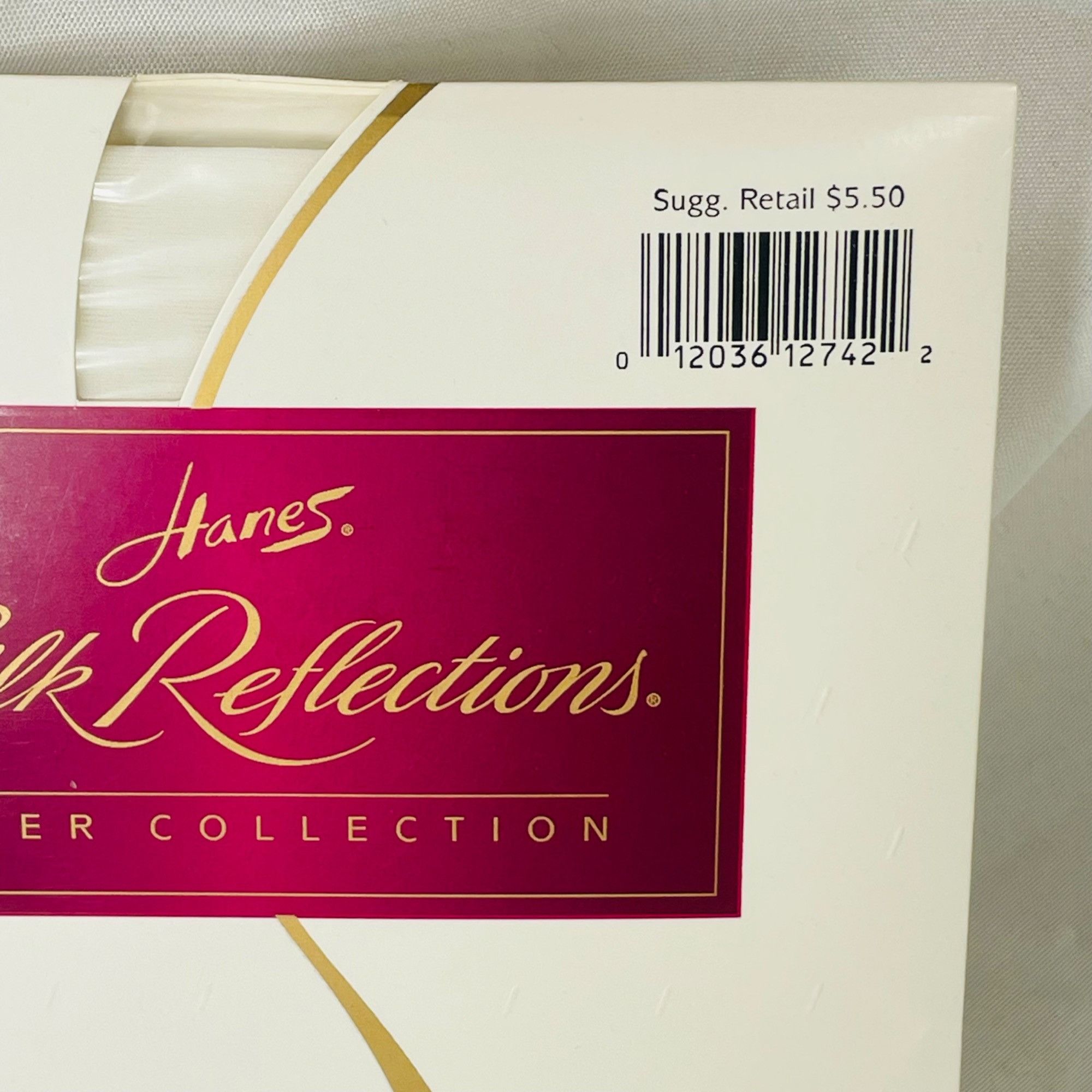 Hanes Hanes Silk Reflections Sheer Reinforced Toe AB White Hosiery Size ONE SIZE - 3 Thumbnail