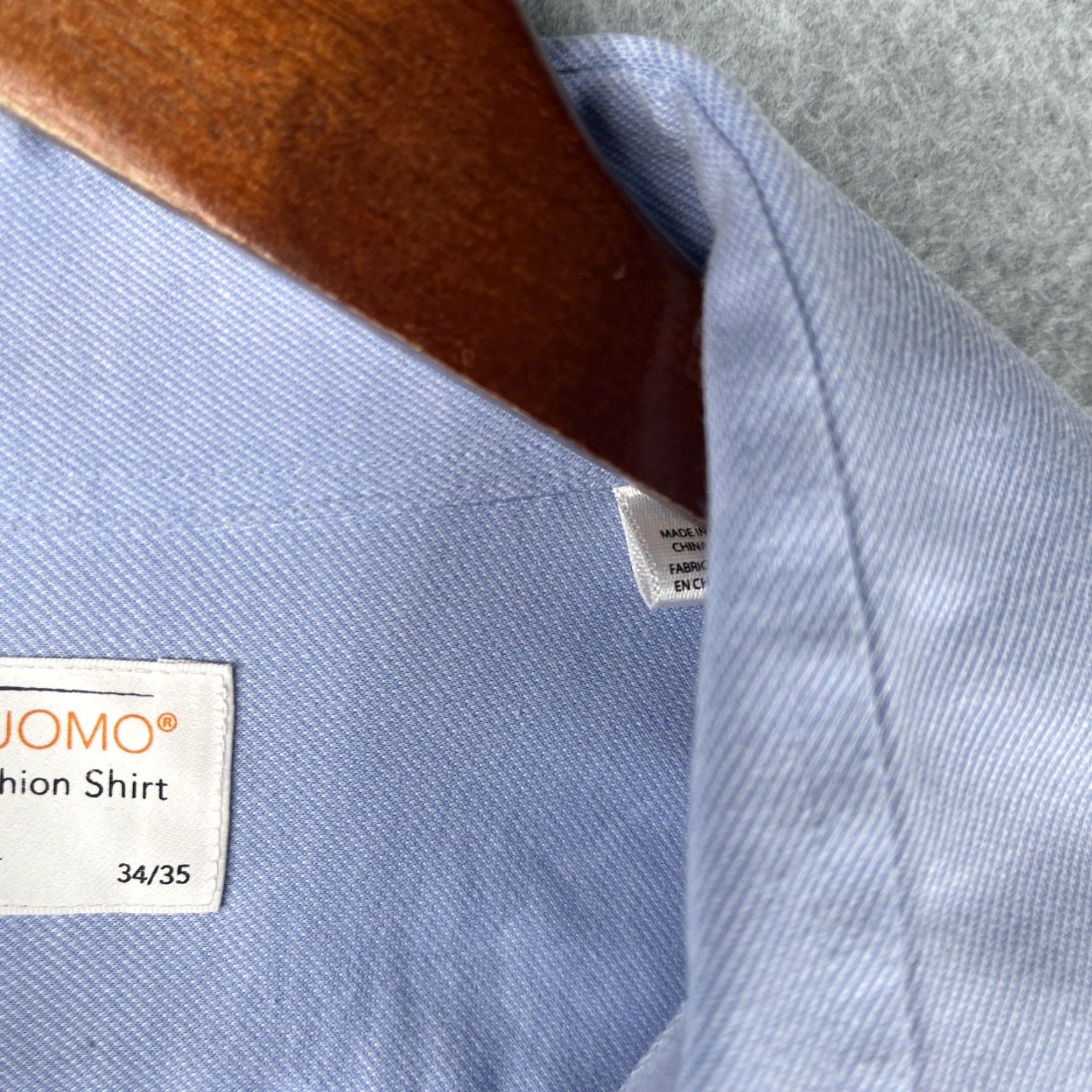 Lorenzo Uomo Lorenzo UOMO Shirt Light Blue Trim Fit Button Up Long Sleeve Mens Shirt Size US L / EU 52-54 / 3 - 5 Thumbnail
