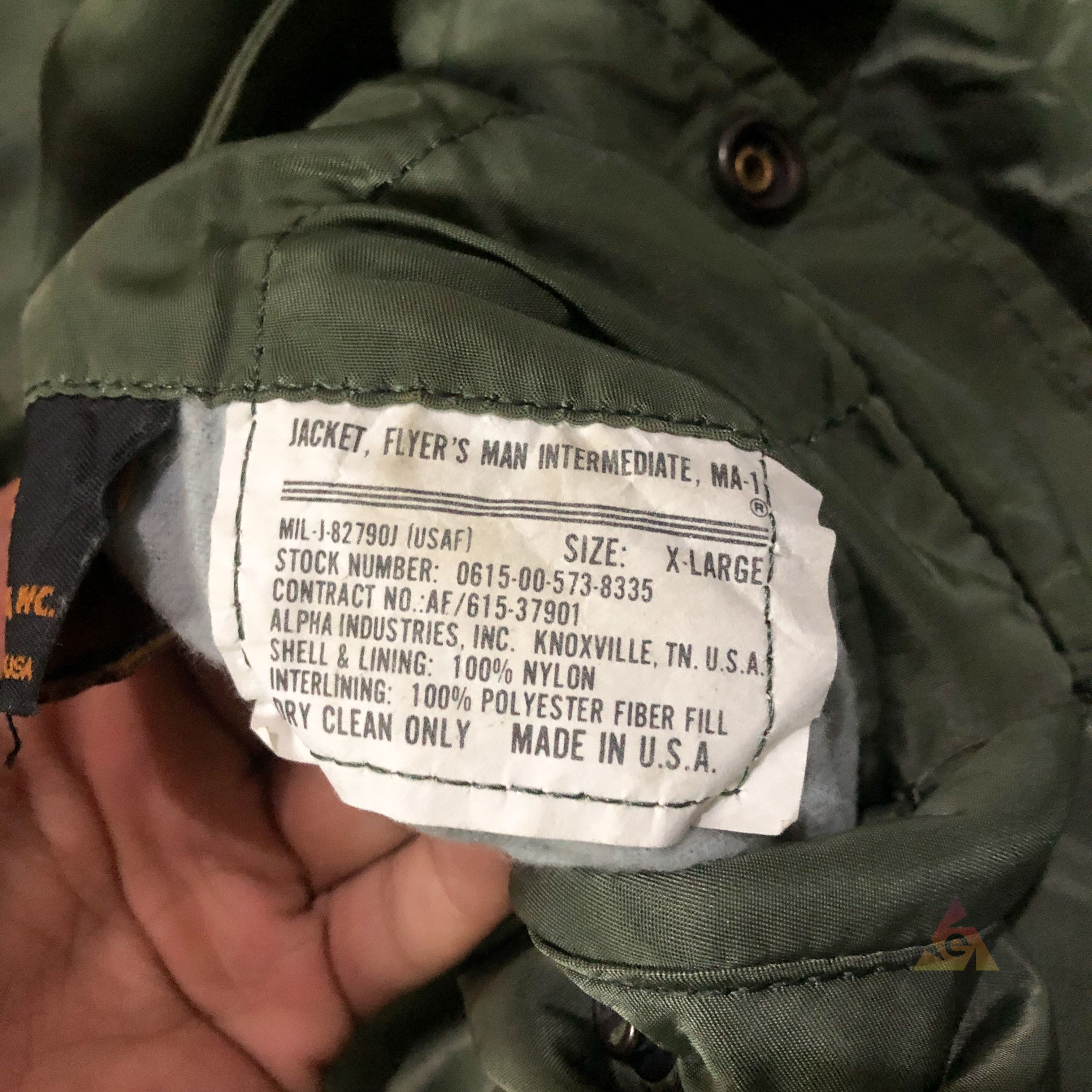 Alpha Industries Vintage Alpha Industries Flayer's Mil-J-82790J USAF MA-1 Size US XL / EU 56 / 4 - 11 Thumbnail