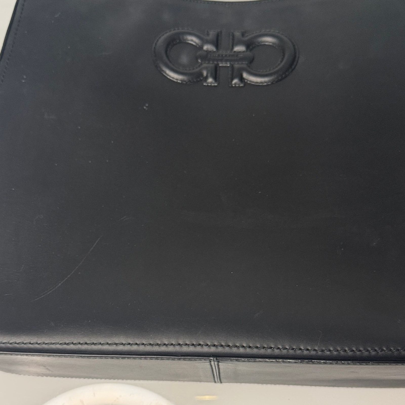 Salvatore Ferragamo Salvatore Ferragamo Black Leather Shoulder Bag Size ONE SIZE - 5 Thumbnail