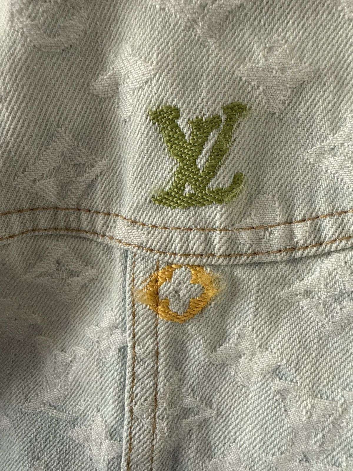 Louis Vuitton Louis Vuitton x Tyler, The Creator Denim Jacket Size US XL / EU 56 / 4 - 5 Thumbnail