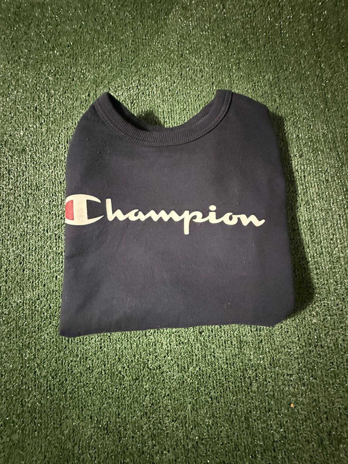 Champion Navy Blue Champion Crew Neck Size US M / EU 48-50 / 2 - 3 Thumbnail