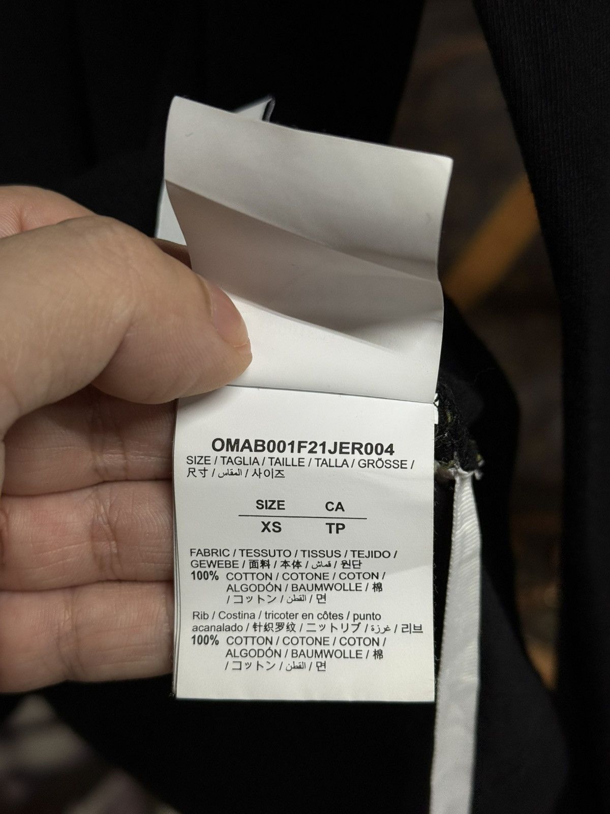 Off-White Off-White Caravaggio Black T-Shirt Virgil Abloh L/S Small Size US S / EU 44-46 / 1 - 15 Thumbnail