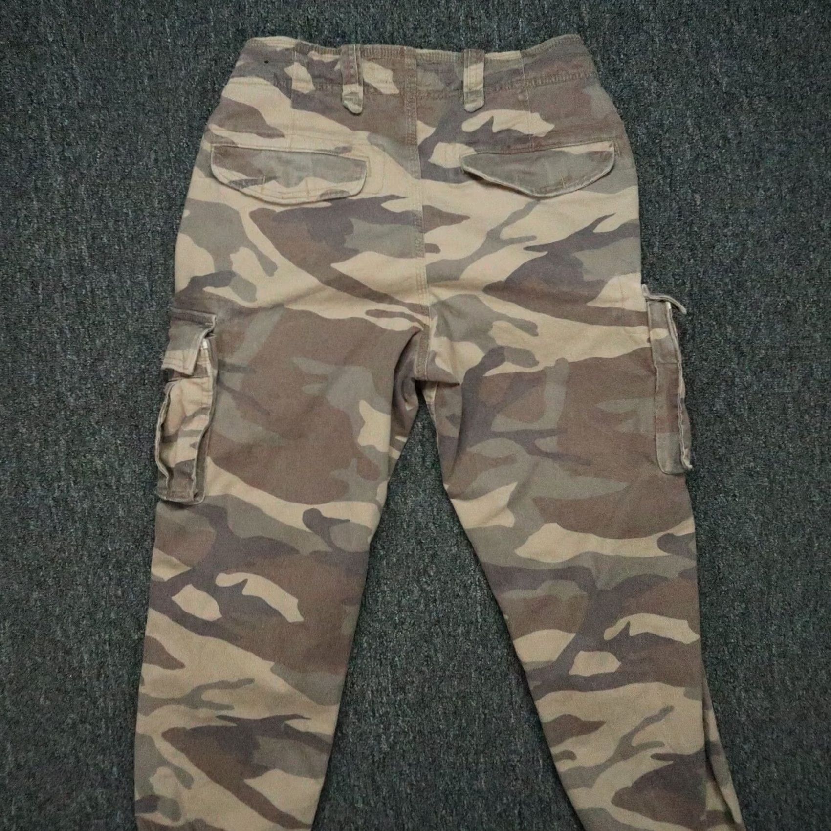 Abercrombie & Fitch Abercrombie Fitch Pants Men Brown Camo Cargo Military Utility Paratrooper 28x30 Size US 28 / EU 44 - 4 Thumbnail