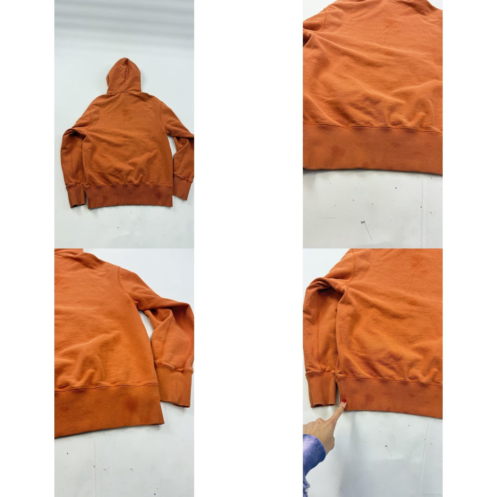 Nike Nike Hoodie Mens XS Orange Pullover Fleece Small Swoosh Logo Sweatshirt Size US XS / EU 42 / 0 - 8 Thumbnail