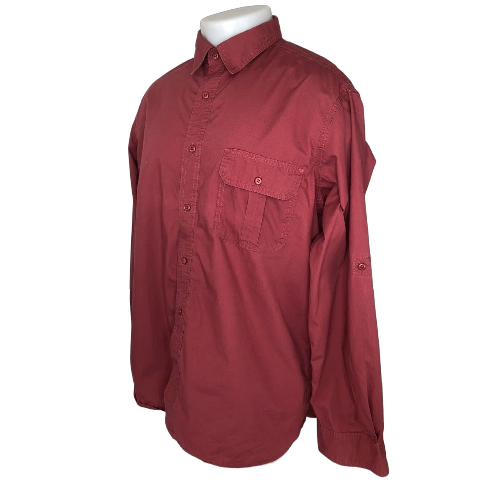 Vintage Driza-Bone Shirt Hardware Fit Mens XL Red Button-Up Long Sleeve Shirt Mens XL Red Size US XL / EU 56 / 4 - 1 Thumbnail