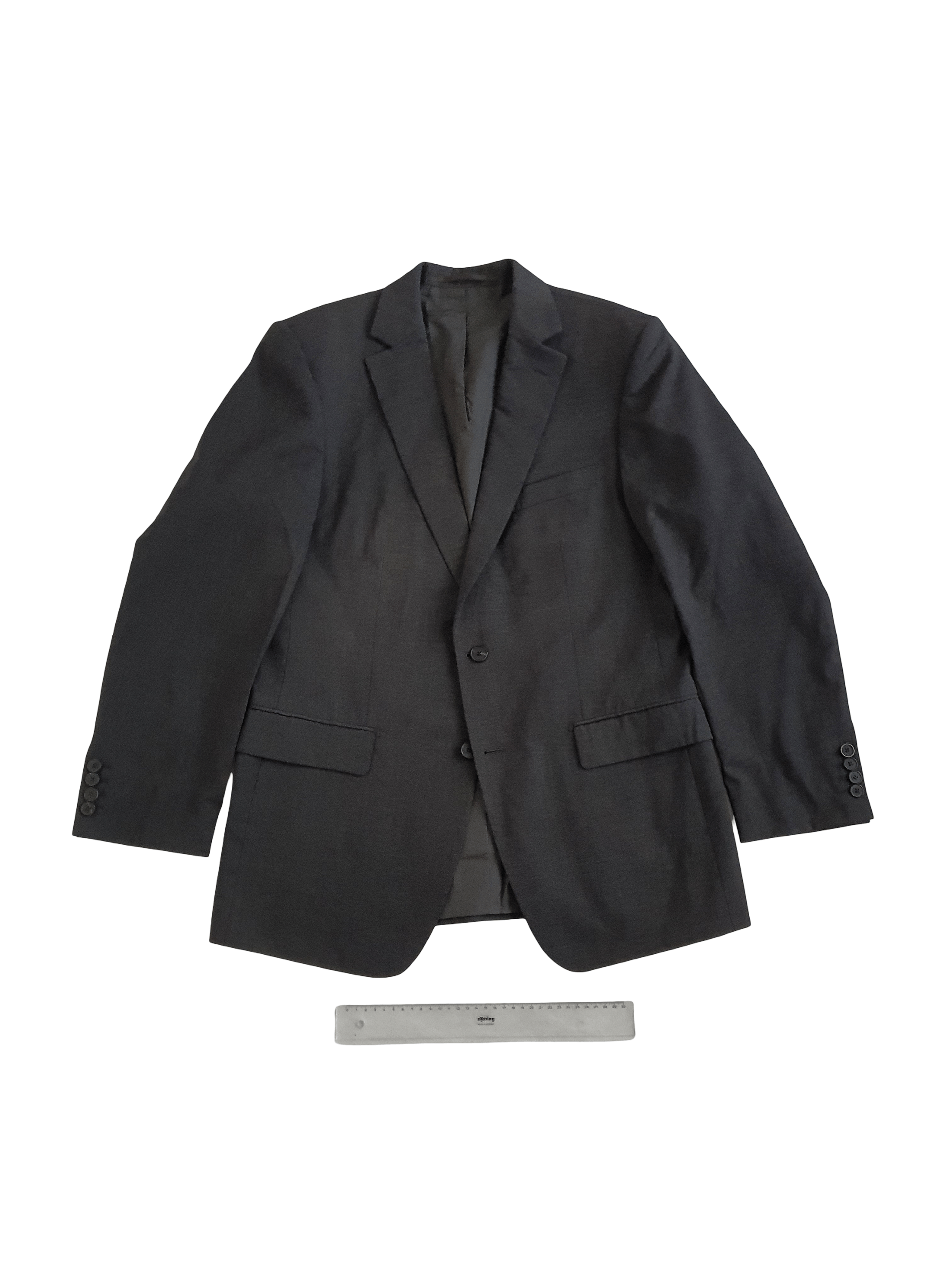 Baldessarini Men's Blazer Suit Jacket - Gray (Sharkskin Weave) - Sz EU 50 Size 40R - 1 Thumbnail