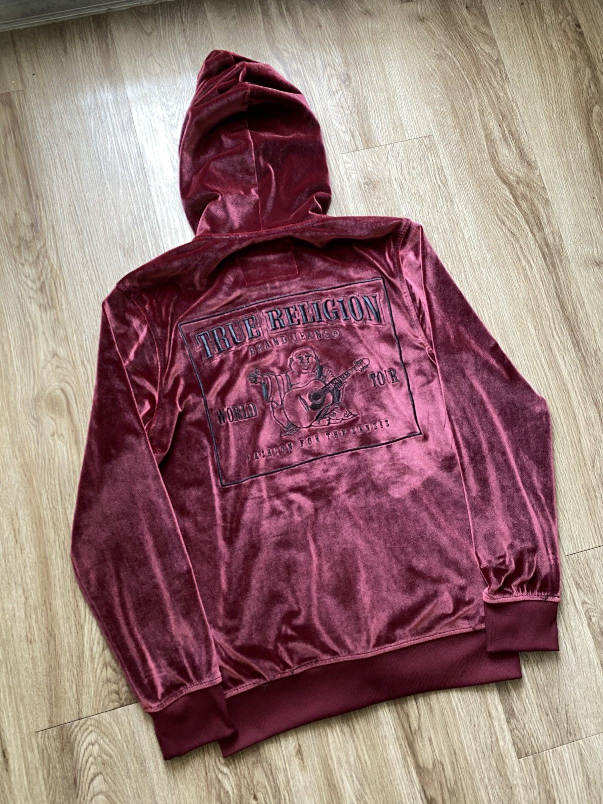 True Religion True Religion Velour Zip Up Hoodie Size US S / EU 44-46 / 1 - 6 Thumbnail
