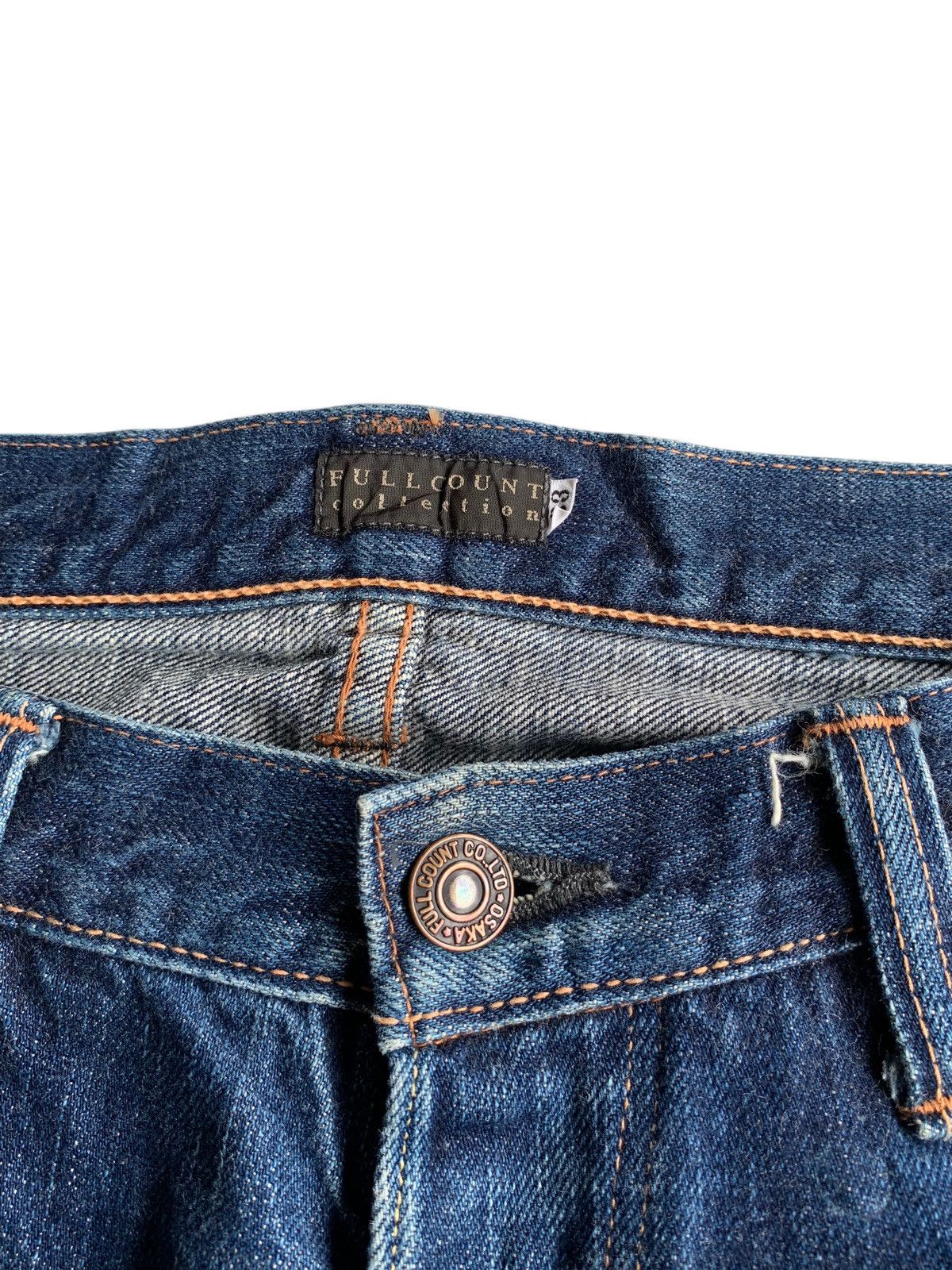 Full Count & Co. FULL COUNT SELVEDGE BUTTON FLY FADED DISTRESSED DENIM Size US 31 - 11 Thumbnail