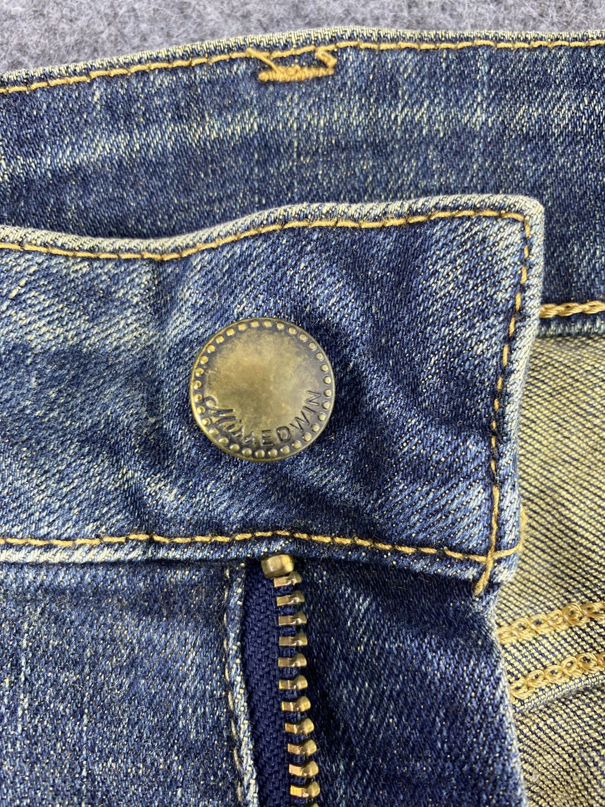 Edwin × Japanese Brand × Jean Miss Edwin Flare Blue Wash Jeans - J1052 Size 27" / US 4 / IT 40 - 9 Thumbnail