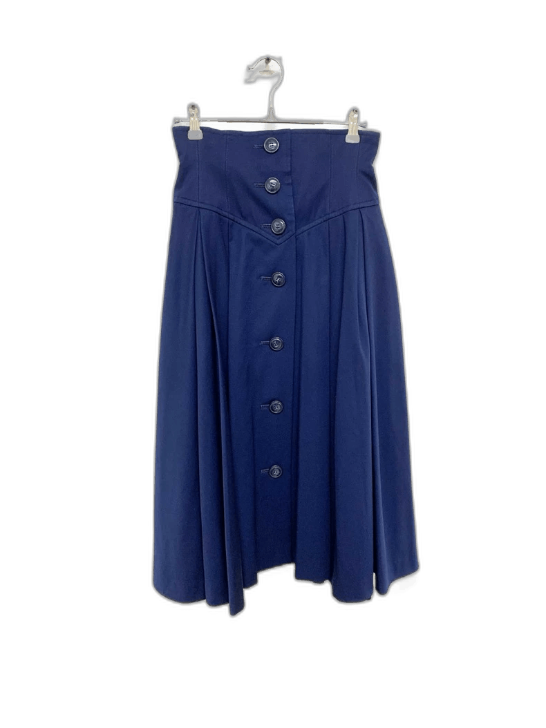 Yves Saint Laurent YSL Button-Up A-Line Skirt Size S Size 23" - 1 Thumbnail