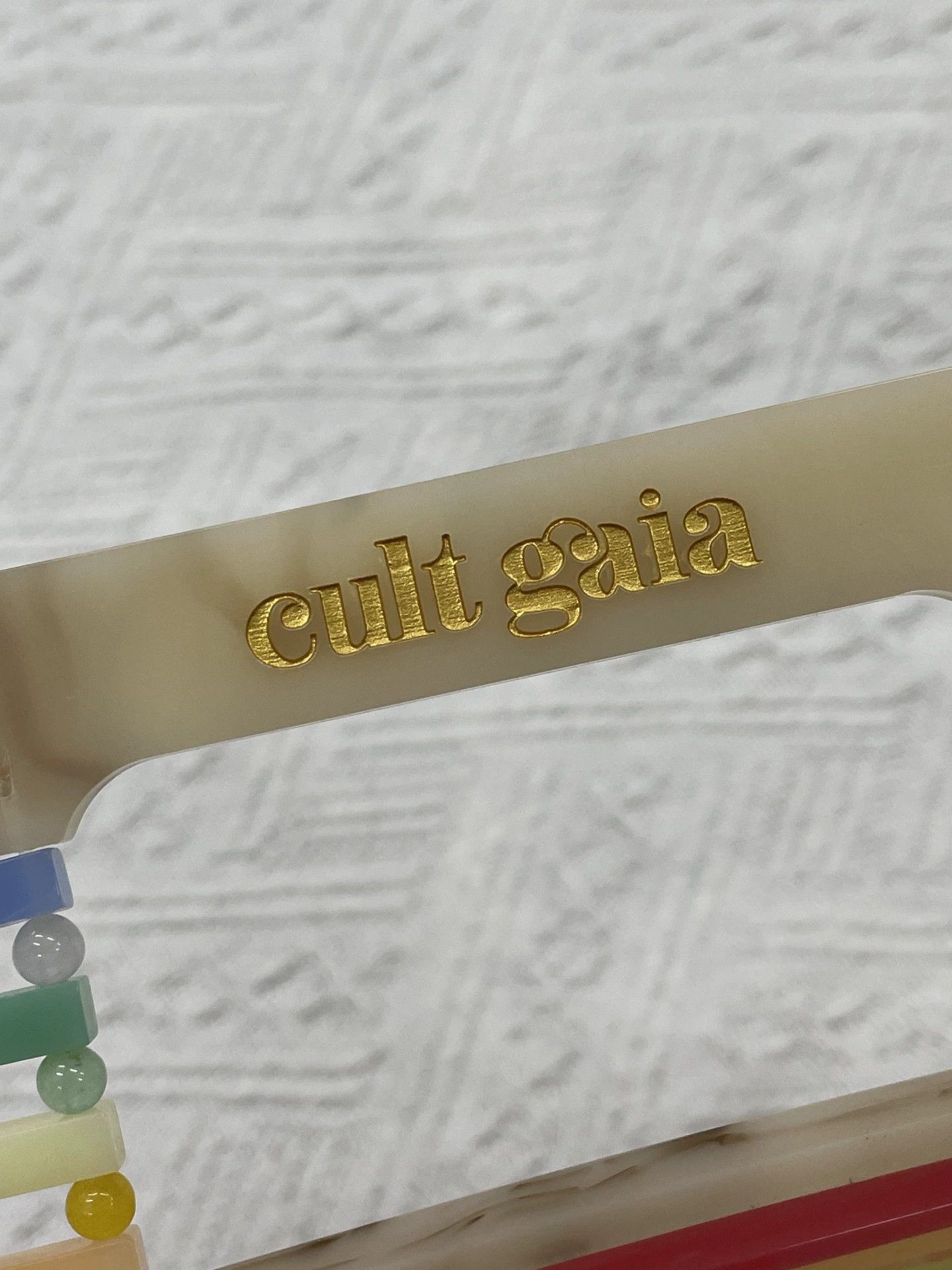 Cult Gaia Cult Gaia Colorful Acrylic Bamboo Clutch New Size ONE SIZE - 4 Thumbnail
