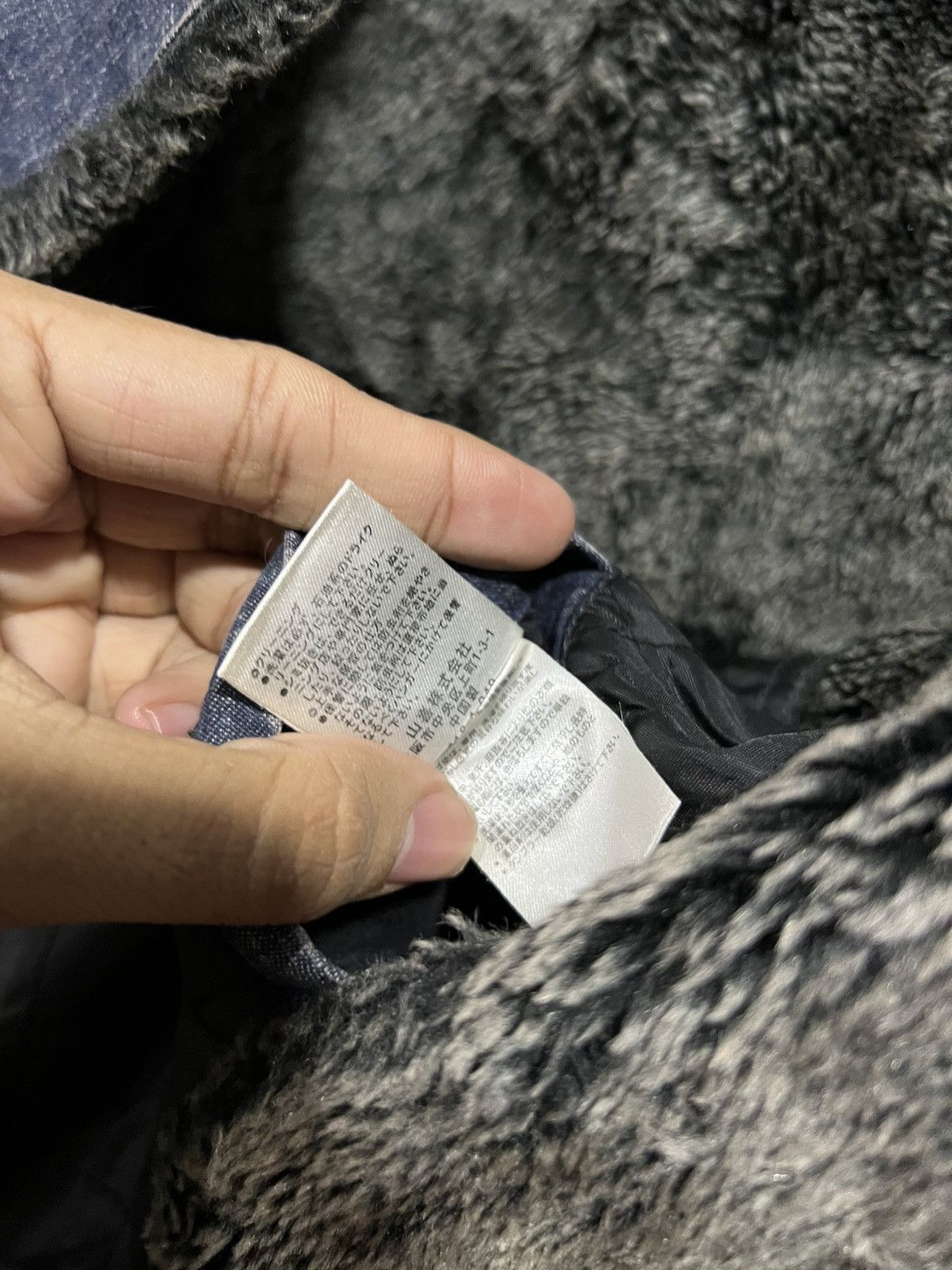 Kansai Yamamoto vintage kansai yamamoto fur denim jacket/coat/parkas style Size US L / EU 52-54 / 3 - 6 Thumbnail