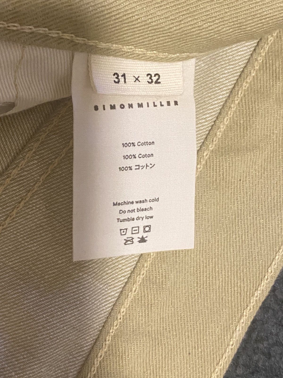 Simon Miller SIMON MILLER KHAKI SELVEDGE DENIM JEANS Size US 31 - 5 Thumbnail