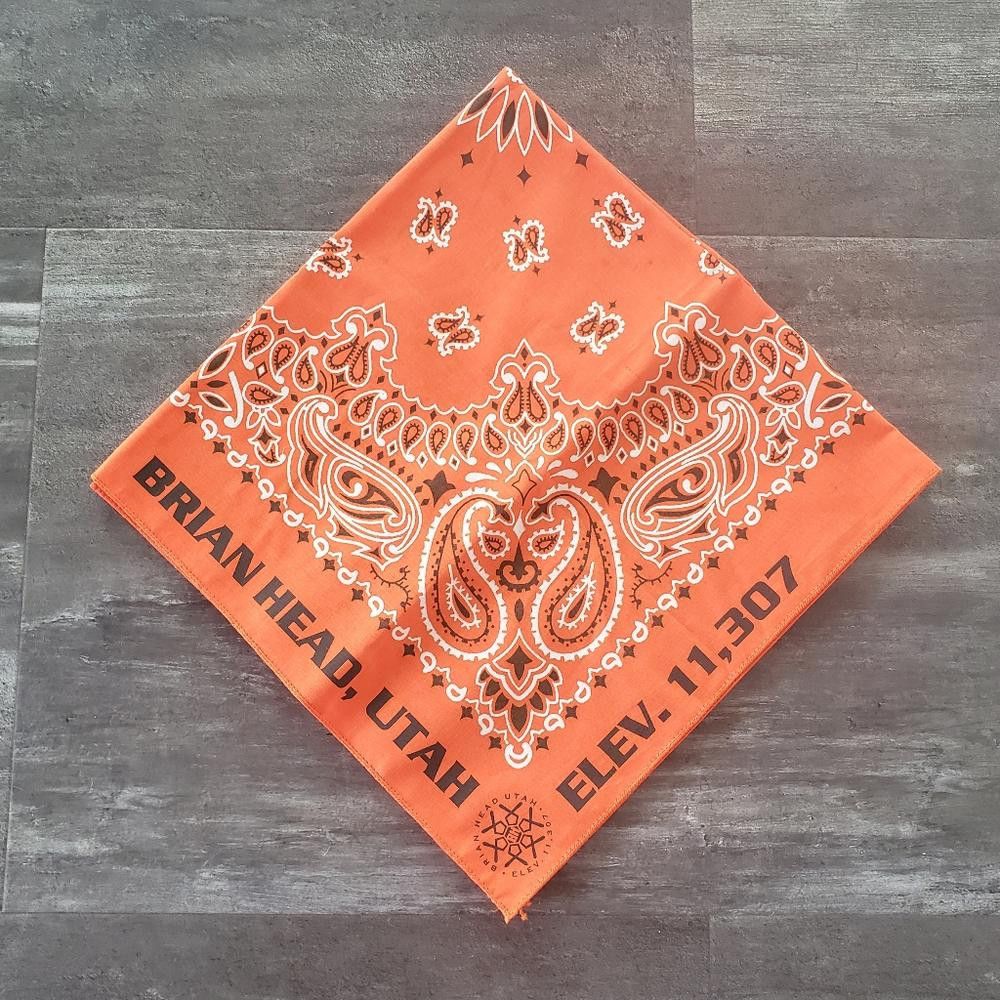 Designer Orange Brian Head Resort Classic Bandana Size ONE SIZE - 1 Thumbnail
