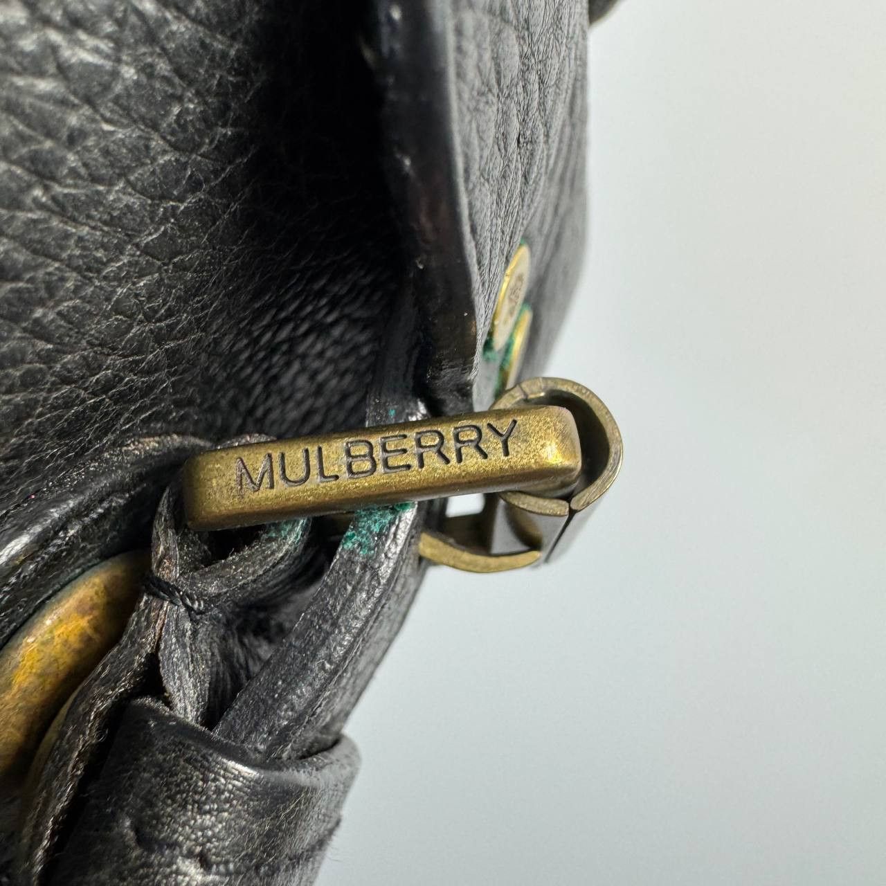 Mulberry Mulberry Leather Shoulder Bag Black Brass Buckle Womens Size ONE SIZE - 17 Thumbnail