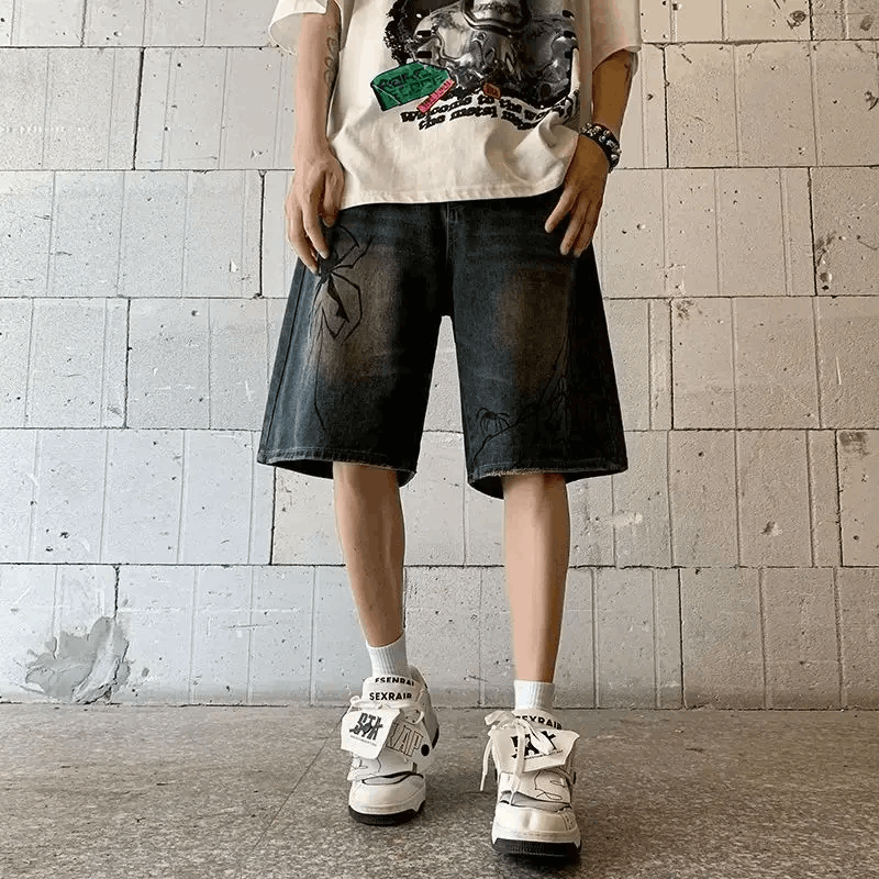 Designer × Japanese Brand Y2K breeches Harajuku style grunge bermuda shorts Size US 28 / EU 44 - 4 Thumbnail